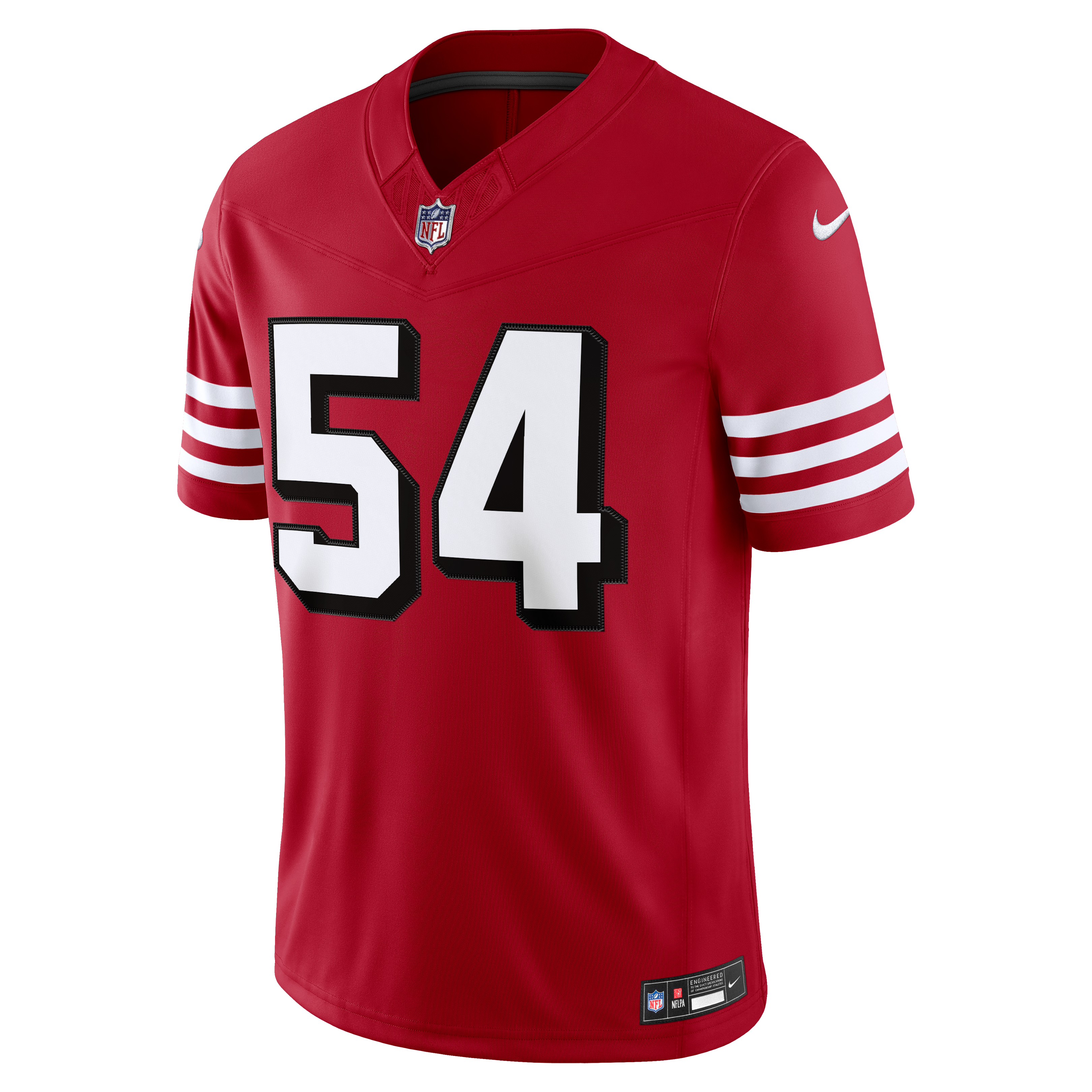Men's Nike Fred Warner Scarlet San Francisco 49ers Alternate Vapor F.U.S.E. Stitched Limited Jersey
