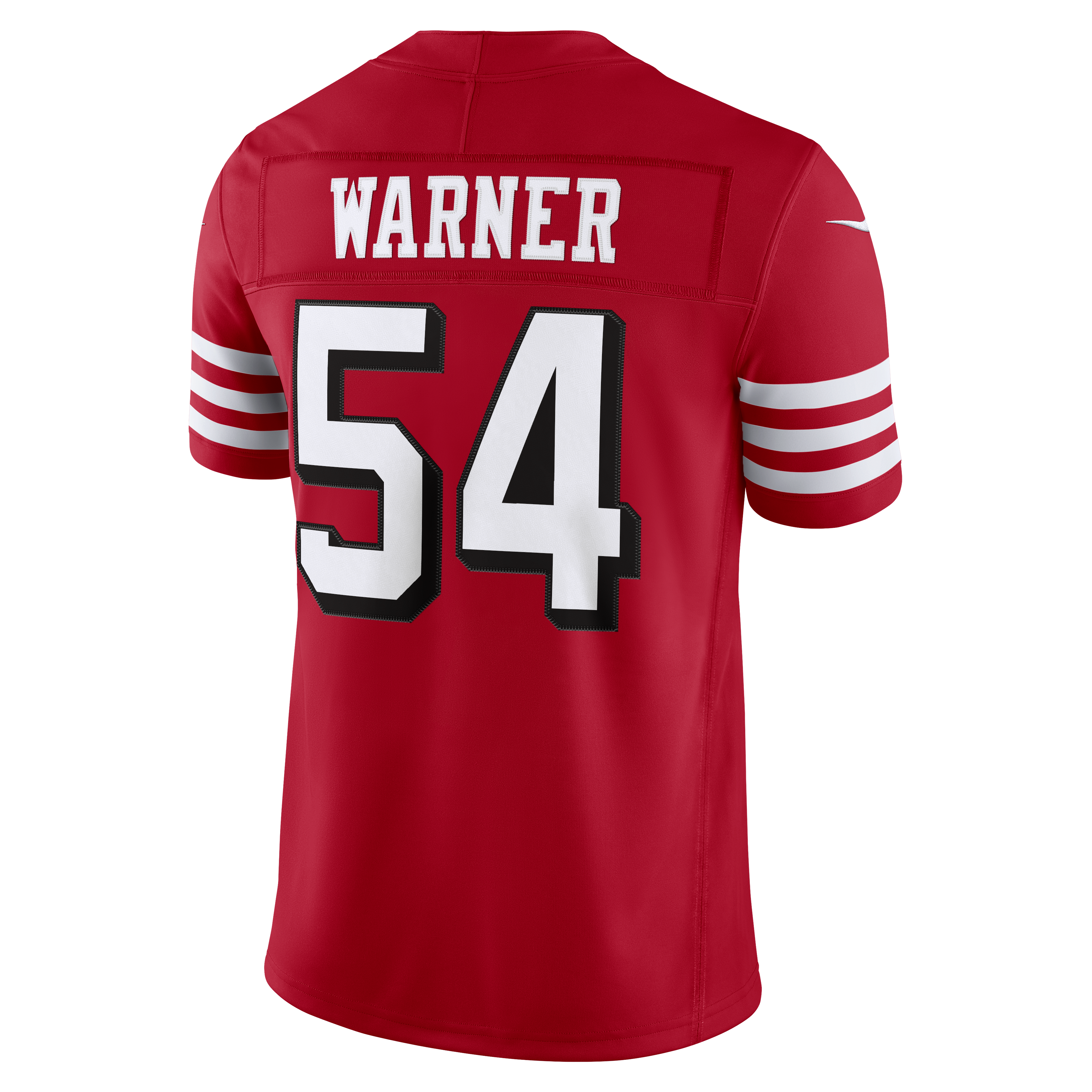 Men's Nike Fred Warner Scarlet San Francisco 49ers Alternate Vapor F.U.S.E. Stitched Limited Jersey