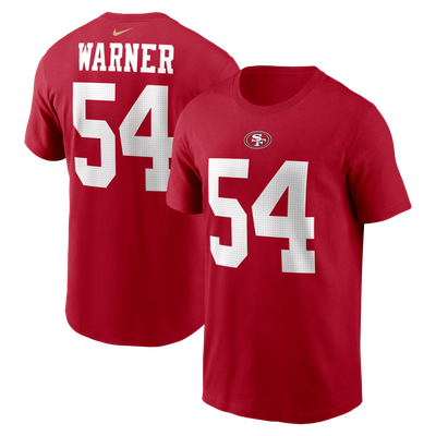 Fred Warner San Francisco 49ers Nike Name & Number T-Shirt - Scarlet