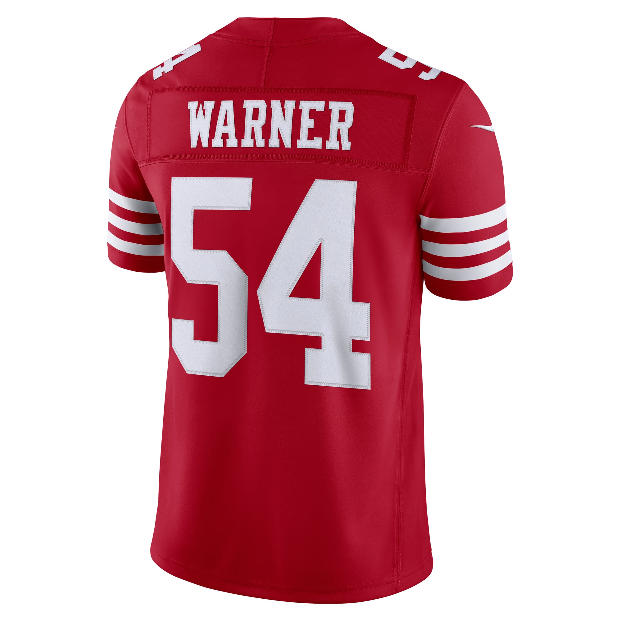 Men's Nike Fred Warner Scarlet San Francisco 49ers Team Vapor F.U.S.E. Stitched Limited Jersey