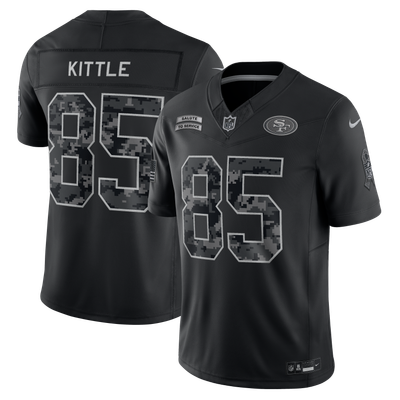 George Kittle San Francisco 49ers Nike 2026 Salute to Service Stitched Limited Jersey - Black