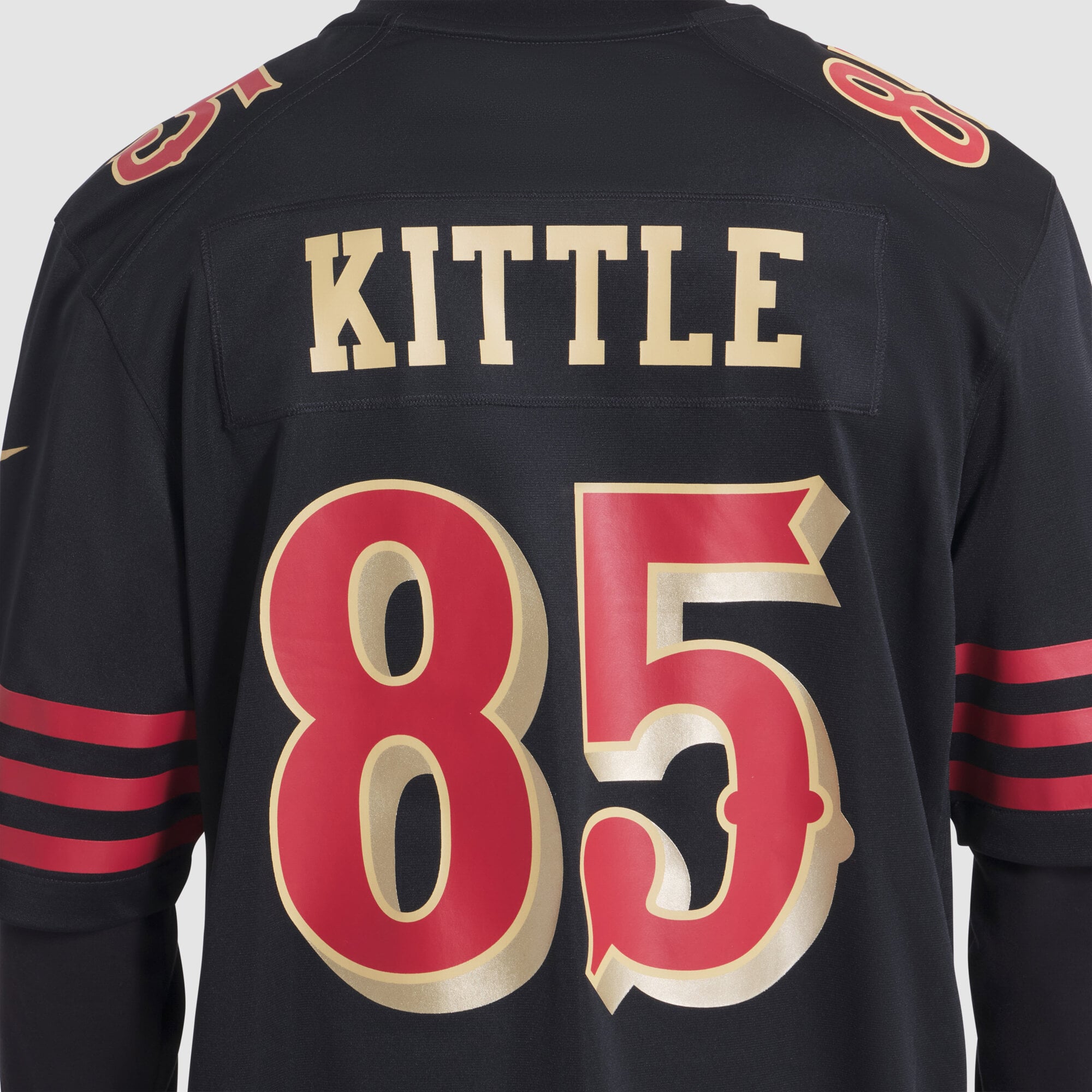 Maillot de match Nike George Kittle noir la collection Rivalries des 49ers San Francisco pour homme