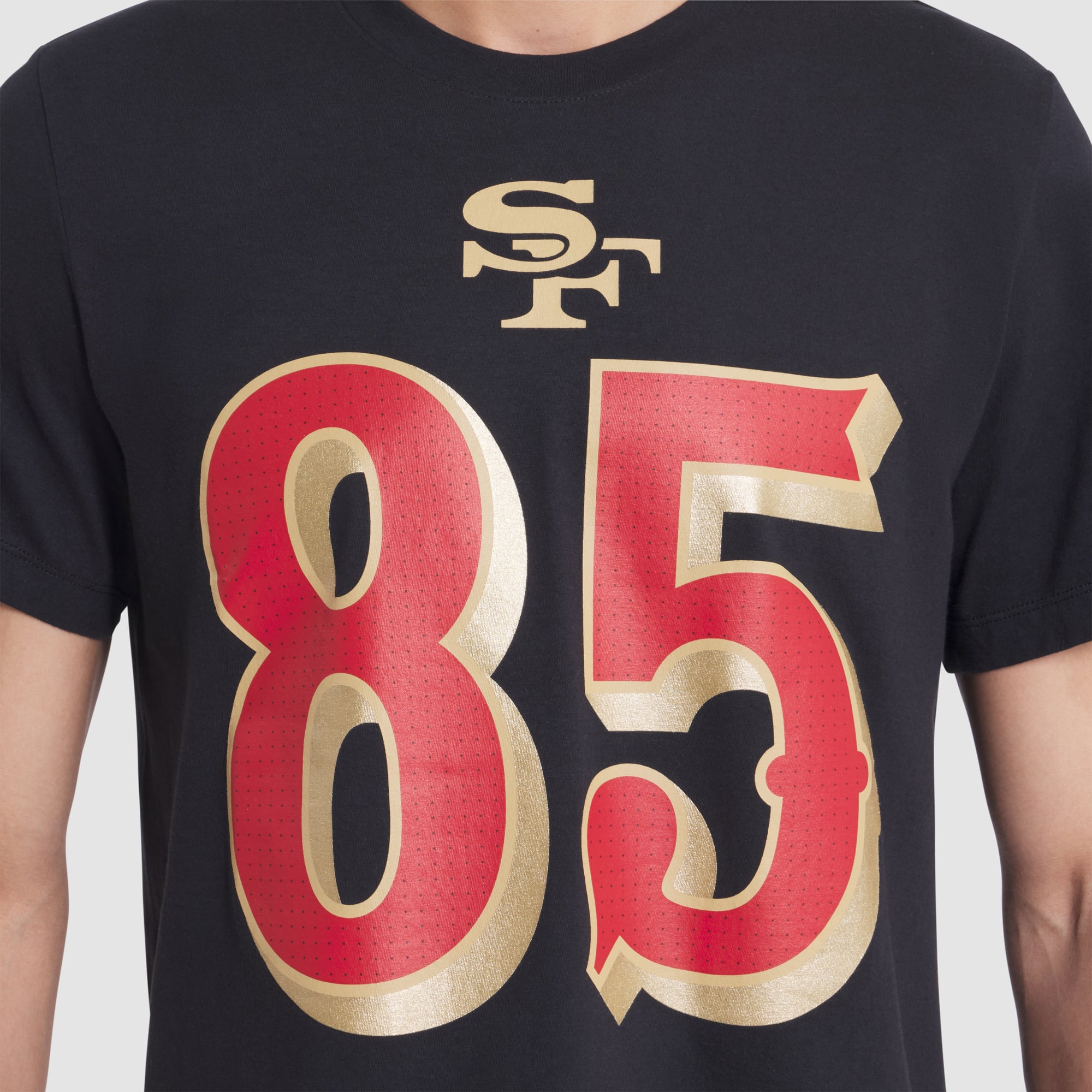 Men's Nike George Kittle Black San Francisco 49ers Rivalries Collection Player Name & Number T-Shirt