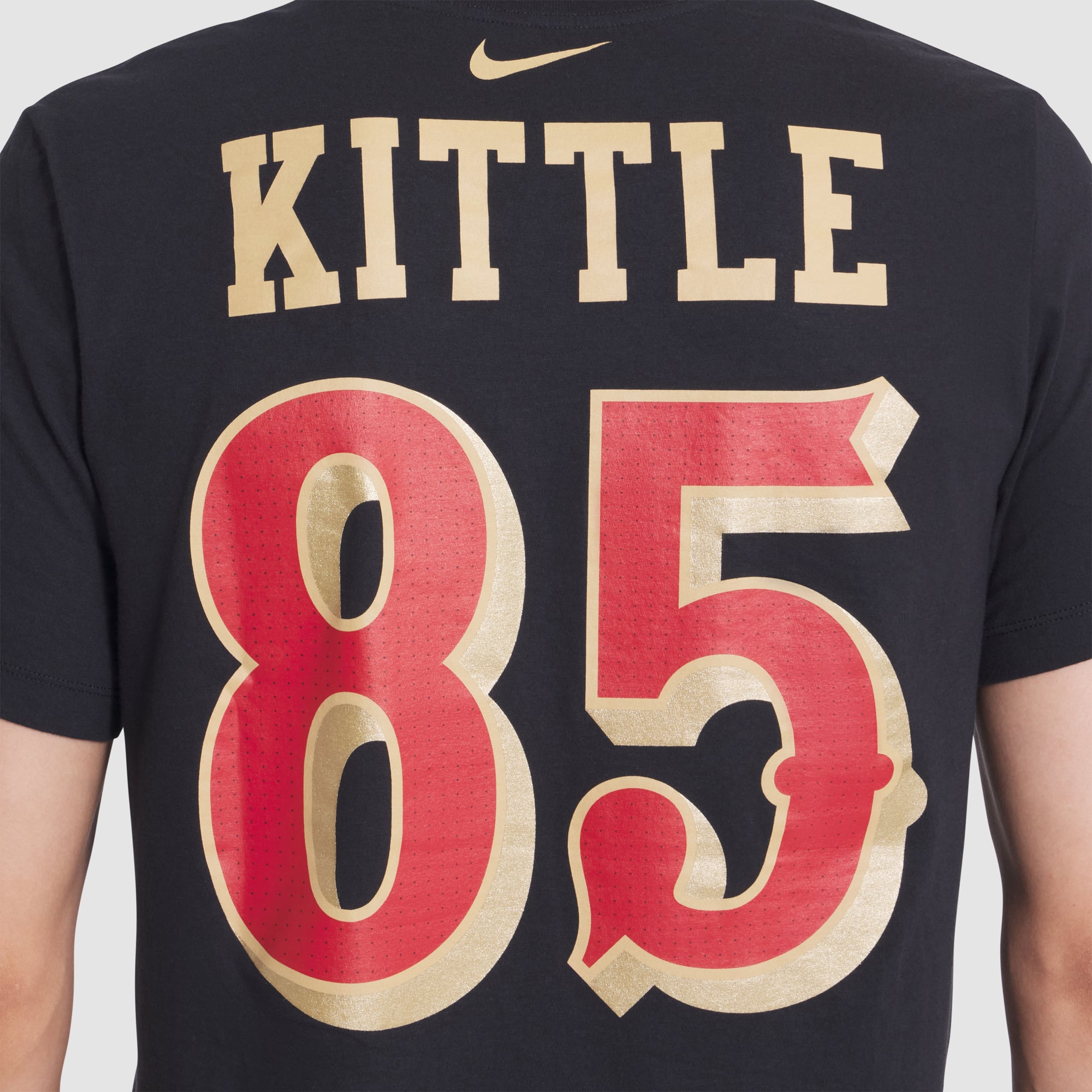 Men's Nike George Kittle Black San Francisco 49ers Rivalries Collection Player Name & Number T-Shirt