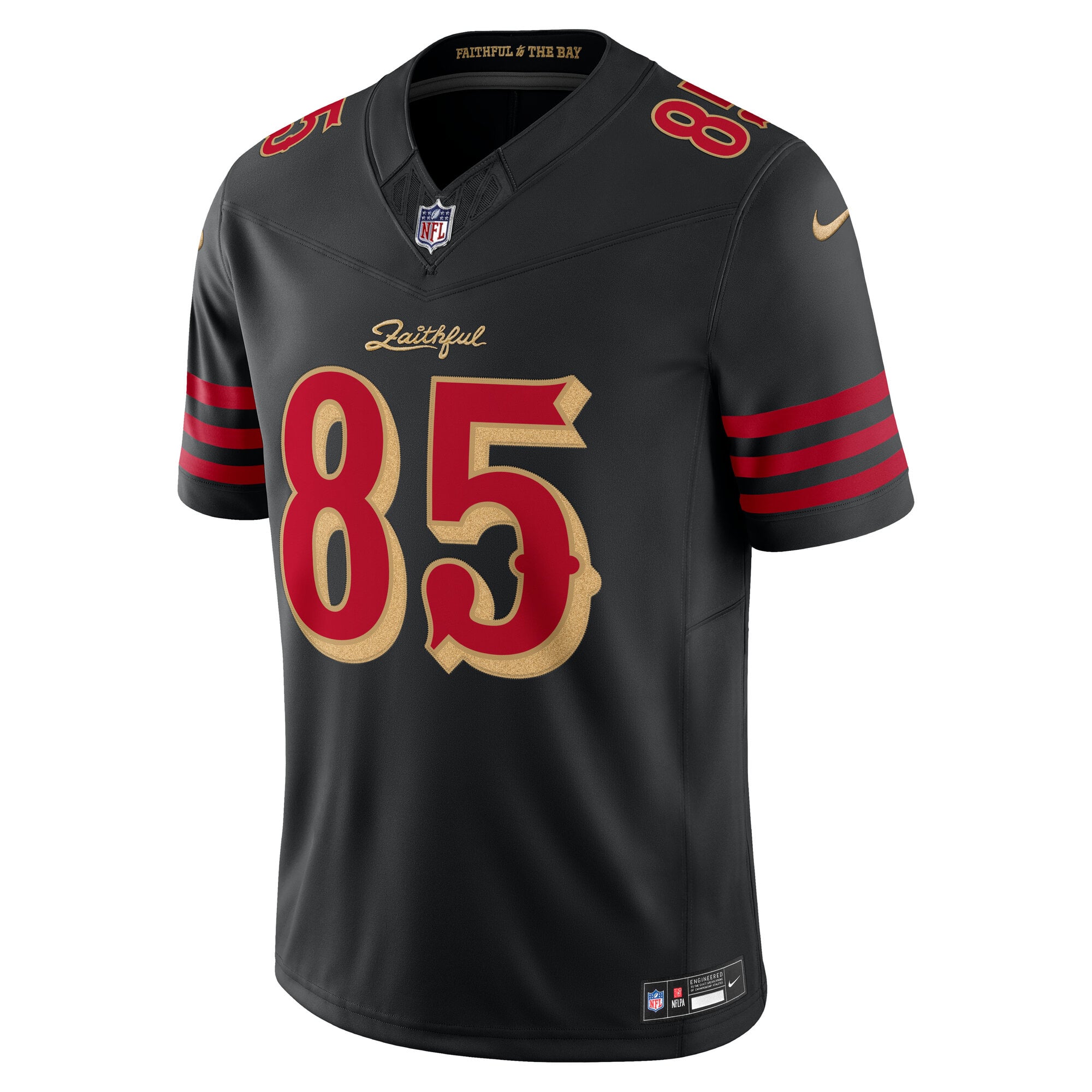 Men's Nike George Kittle Black San Francisco 49ers Rivalries Collection Stitched Limited Jersey