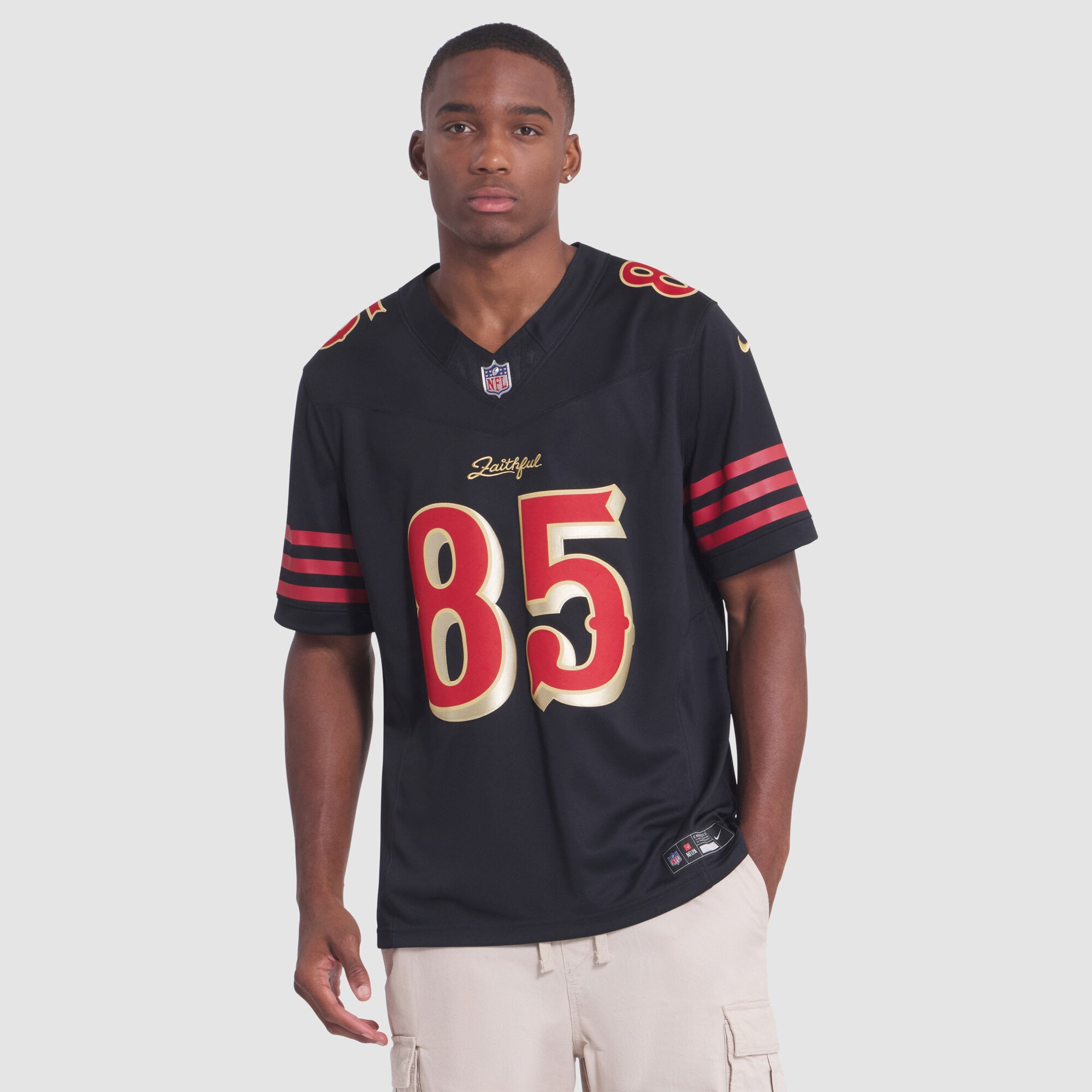 Men's Nike George Kittle Black San Francisco 49ers Rivalries Collection Stitched Limited Jersey
