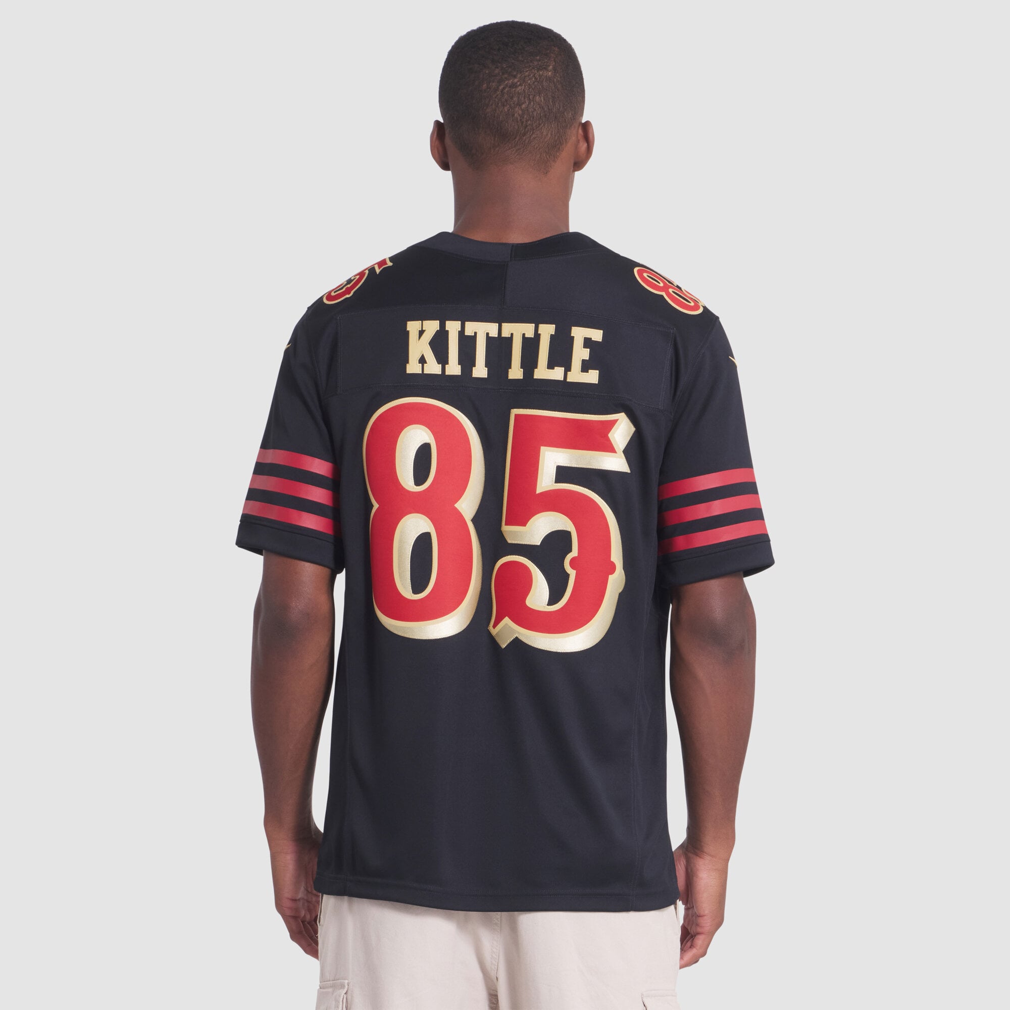 Men's Nike George Kittle Black San Francisco 49ers Rivalries Collection Stitched Limited Jersey