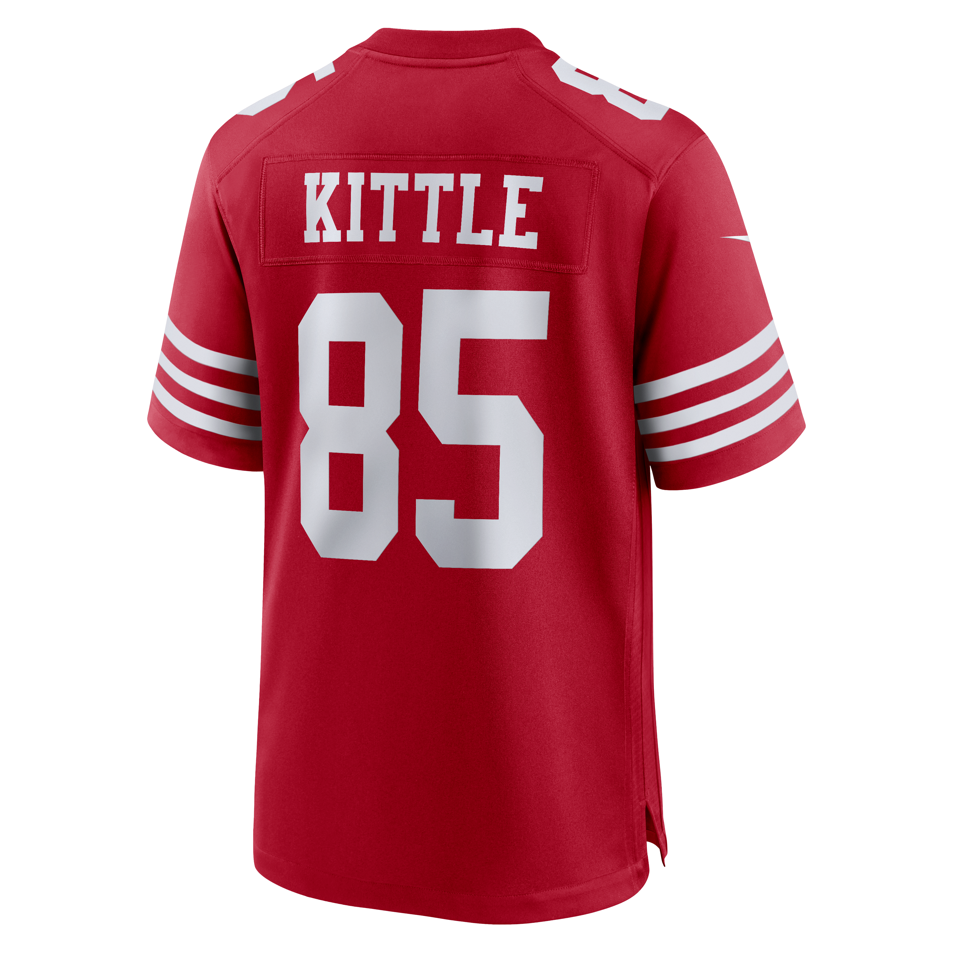 Men's Nike George Kittle Scarlet San Francisco 49ers 80th Anniversary Game Jersey