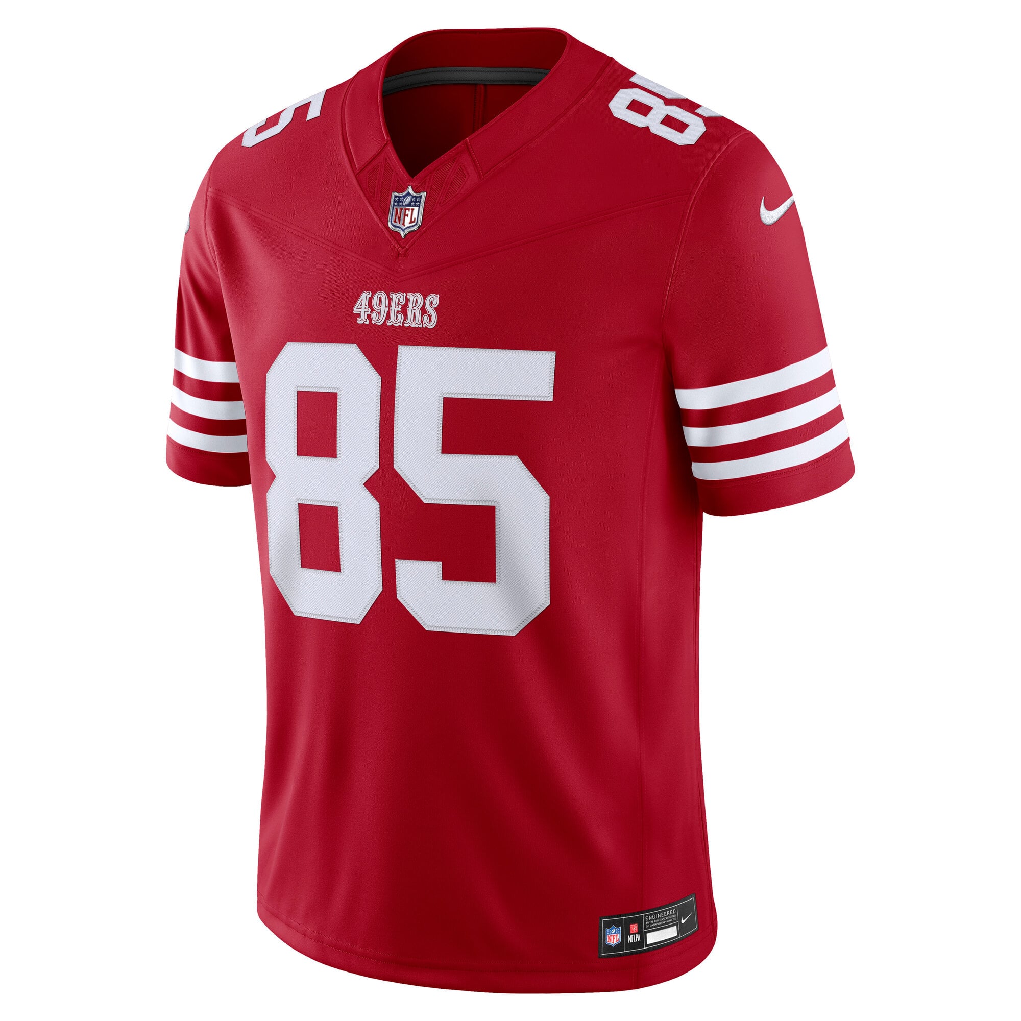 Men's Nike George Kittle Scarlet San Francisco 49ers Vapor F.U.S.E. Stitched Limited Jersey