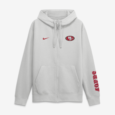 San Francisco 49ers Nike Primetime Club Full-Zip Hoodie - Gray