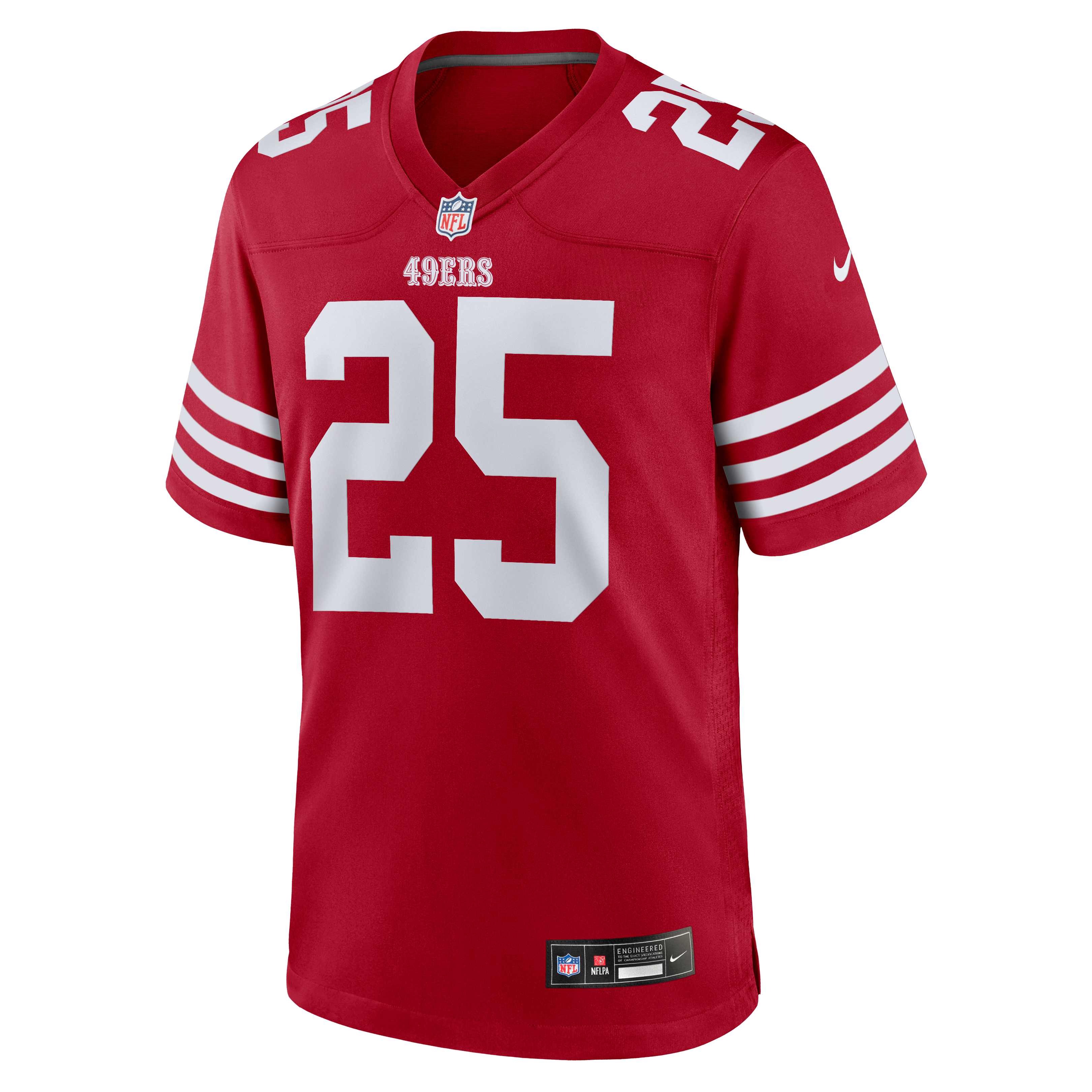 Maillot de match Nike Jack Jones Scarlet des 49ers San Francisco pour homme