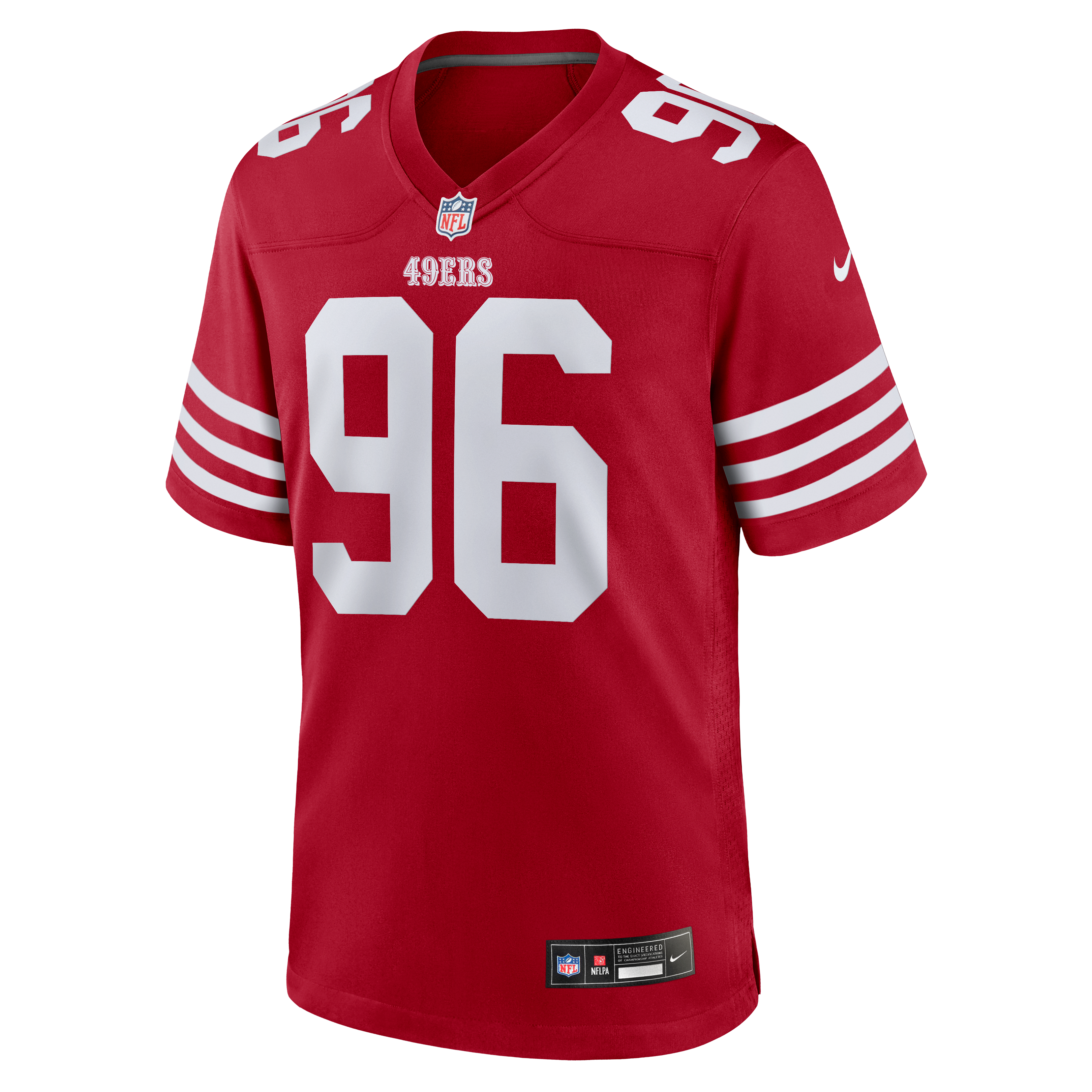Men's Nike James Thompson Jr Scarlet San Francisco 49ers Team Game Jersey