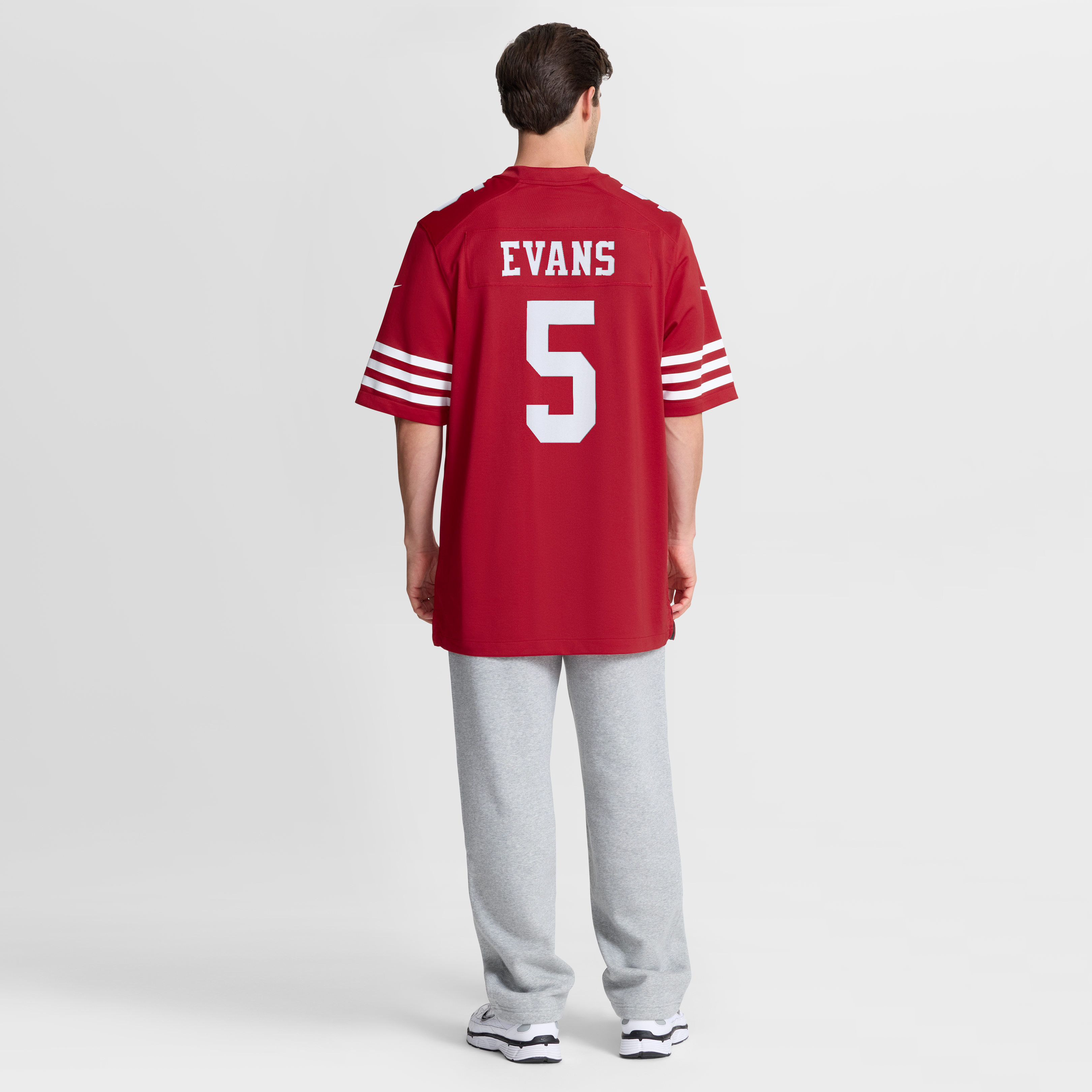 Men's Nike Mike Evans Scarlet San Francisco 49ers 80th Anniversary Game Jersey