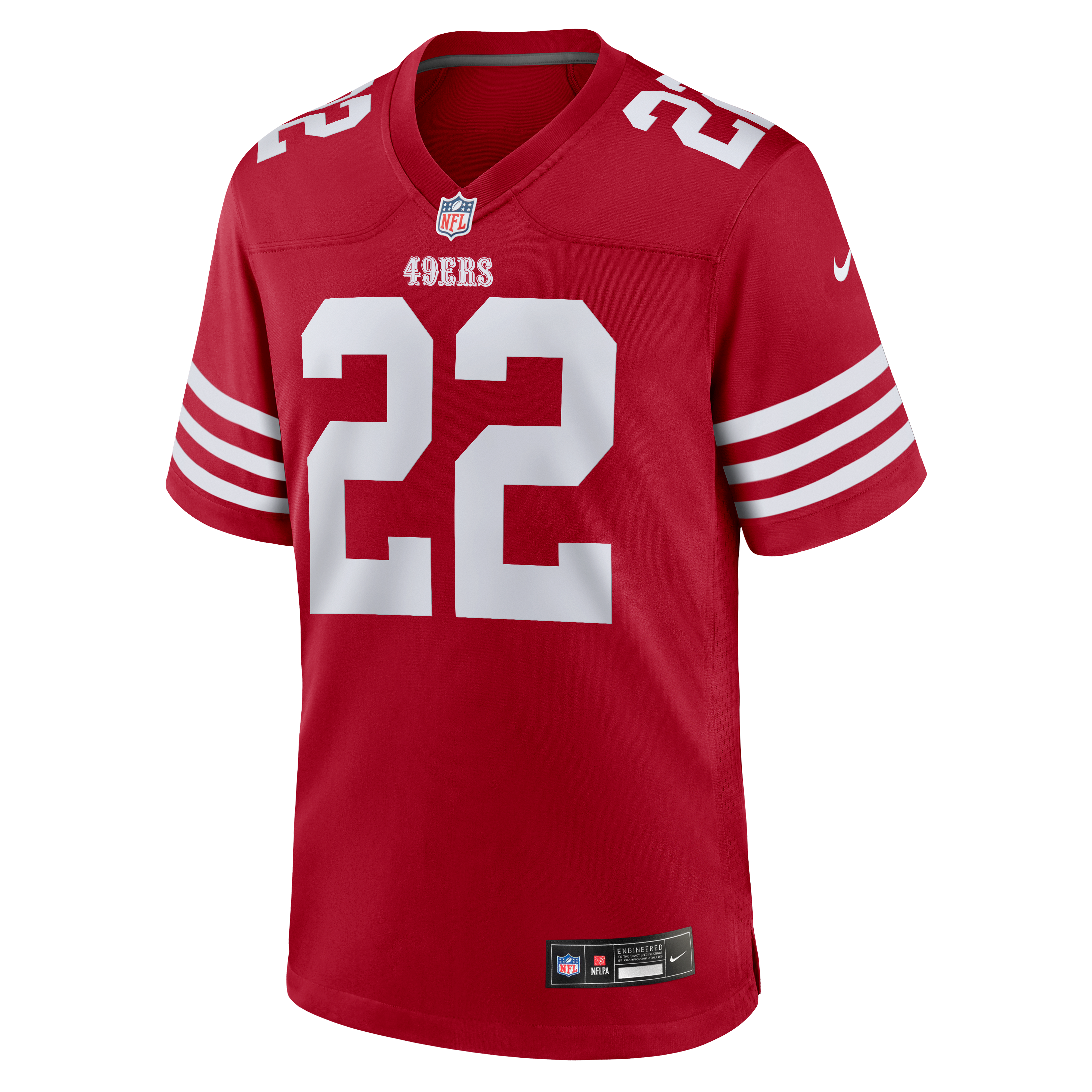 Maillot de match Nike Nate Hobbs rouge écarlate des 49ers San Francisco pour homme