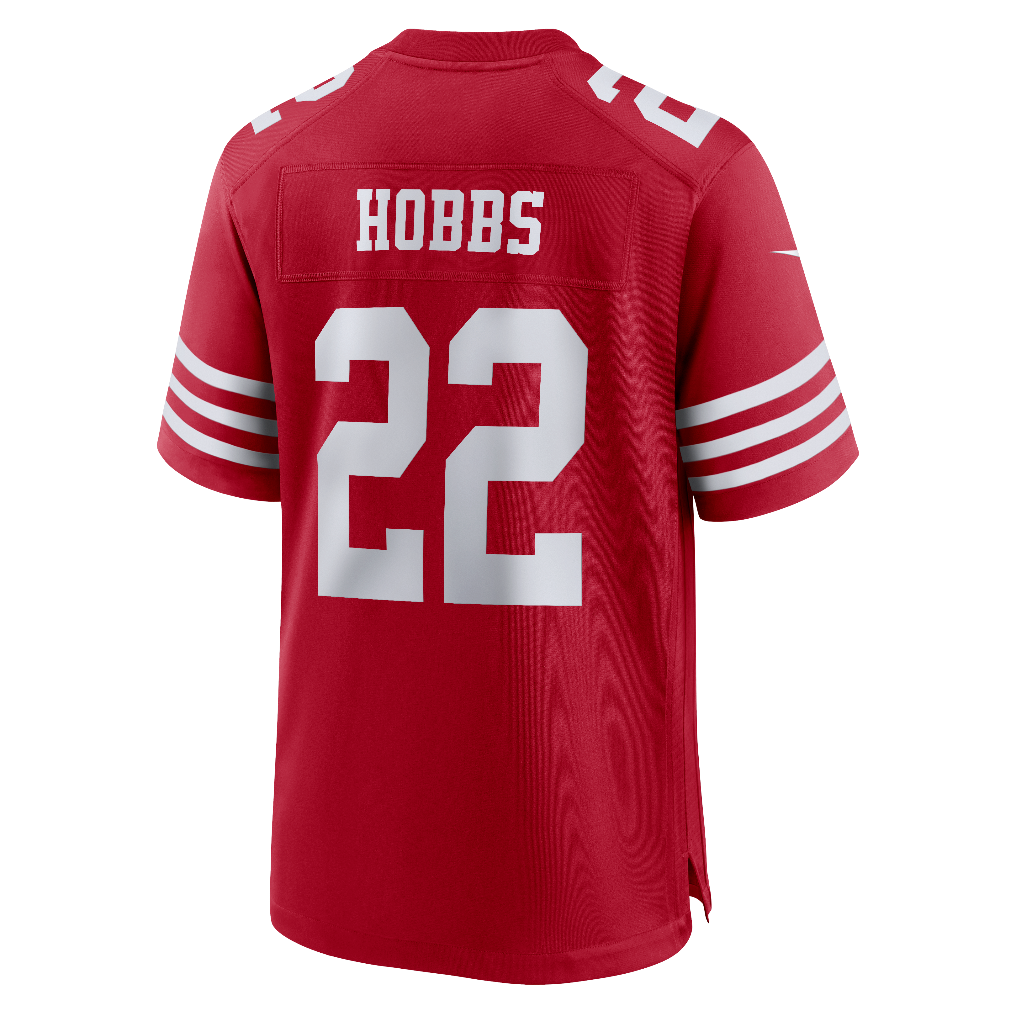 Maillot de match Nike Nate Hobbs rouge écarlate des 49ers San Francisco pour homme