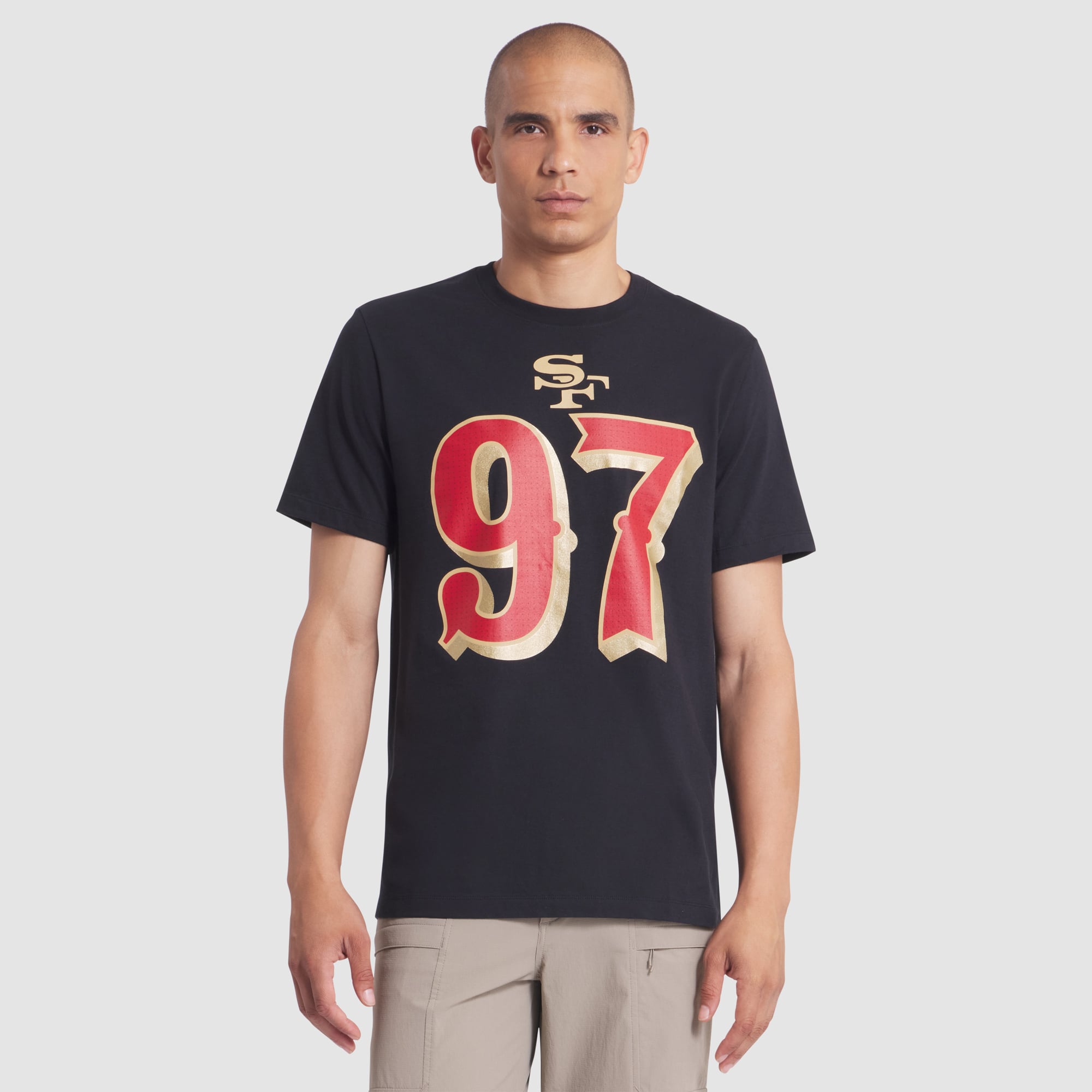 Men's Nike Nick Bosa Black San Francisco 49ers Rivalries Collection Player Name & Number T-Shirt