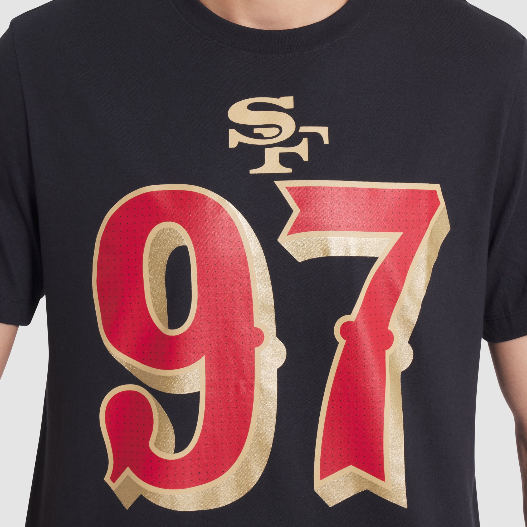 Men's Nike Nick Bosa Black San Francisco 49ers Rivalries Collection Player Name & Number T-Shirt