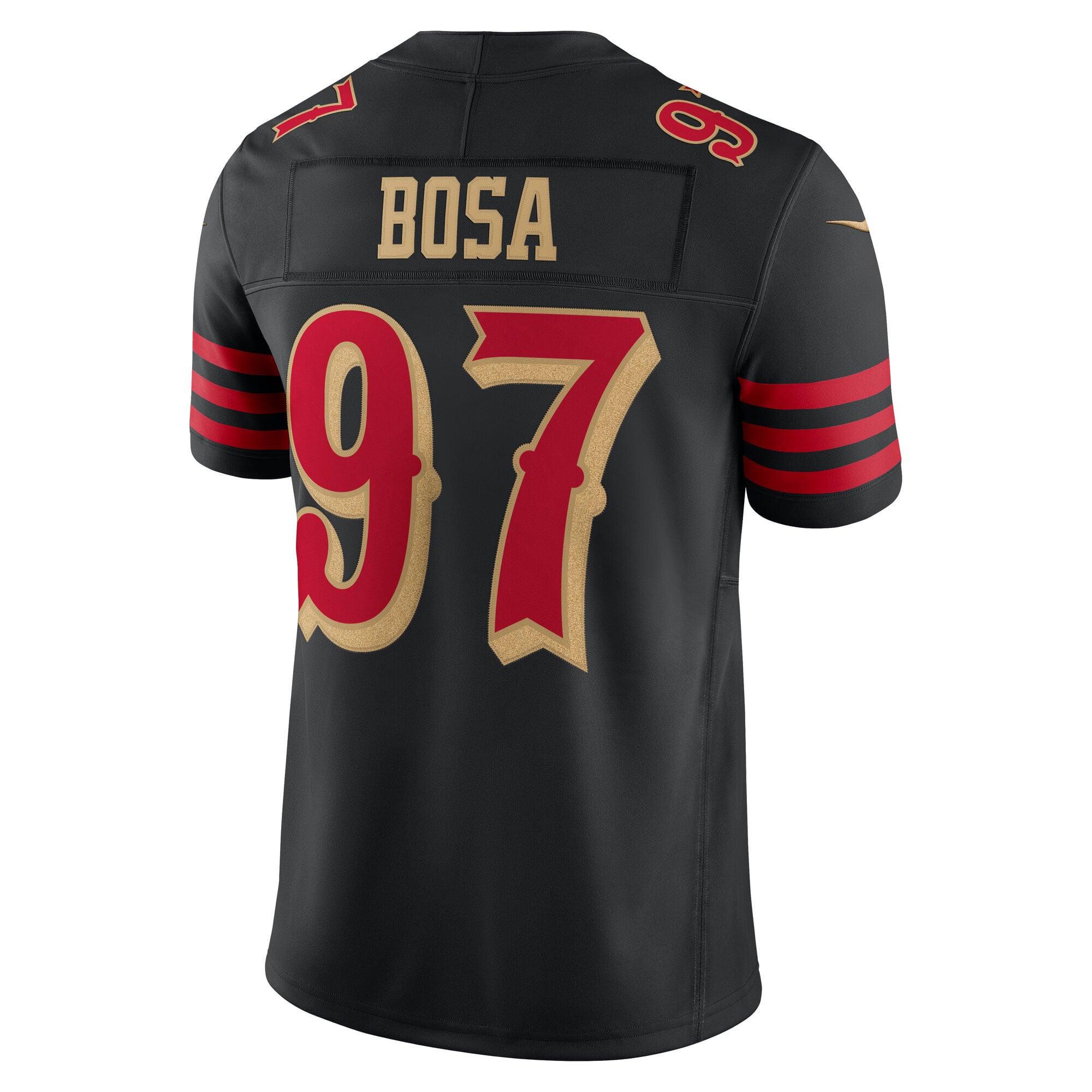 Men's Nike Nick Bosa Black San Francisco 49ers Rivalries Collection Stitched Limited Jersey