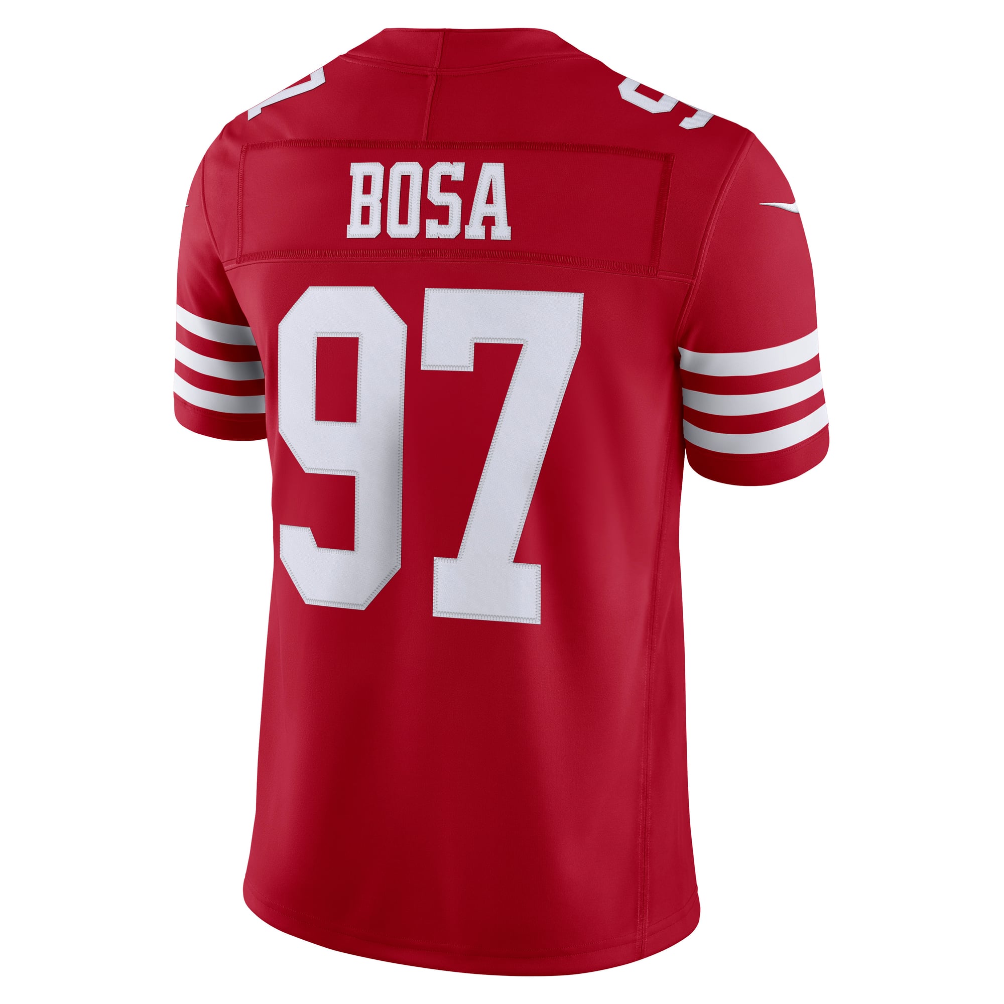 Men's Nike Nick Bosa Scarlet San Francisco 49ers Team Vapor F.U.S.E. Stitched Limited Jersey