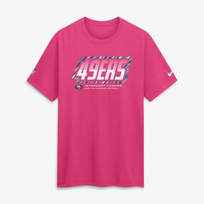 San Francisco 49ers Nike 2026 NFL Crucial Catch Tri-Blend Dri-FIT T-Shirt - Pink