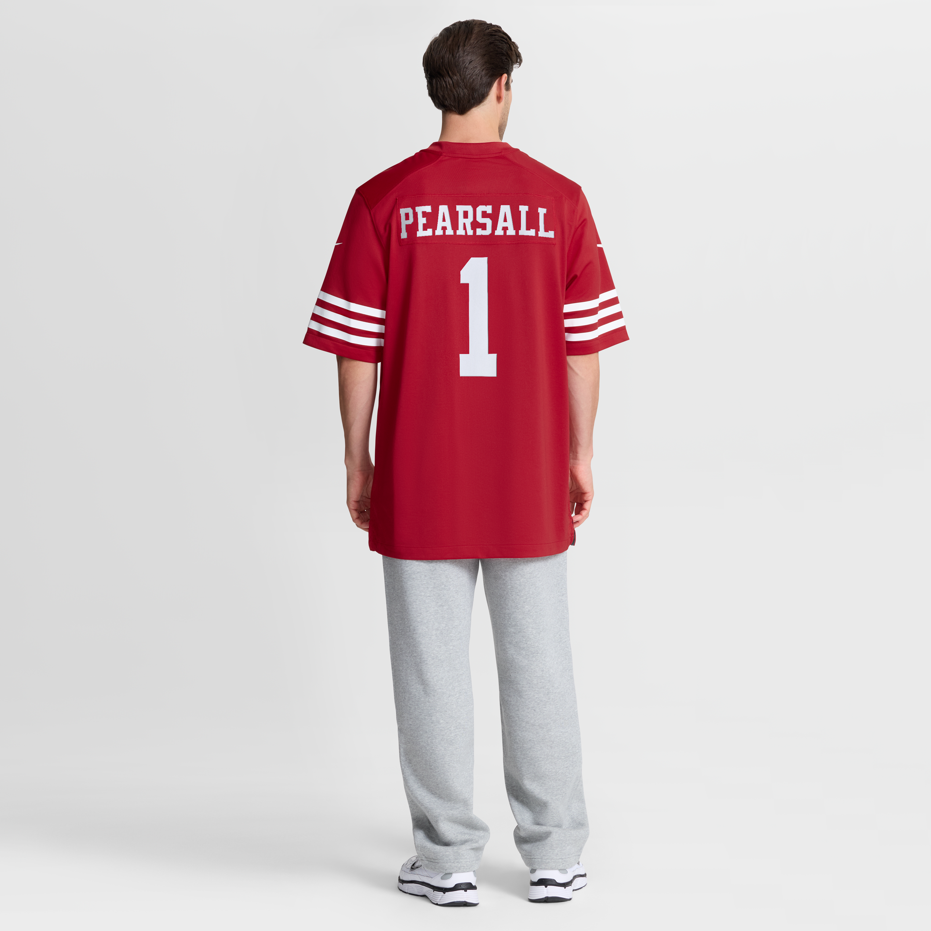 Maillot Nike Ricky Pearsall Scarlet des 49ers de San Francisco, édition spéciale 80e anniversaire