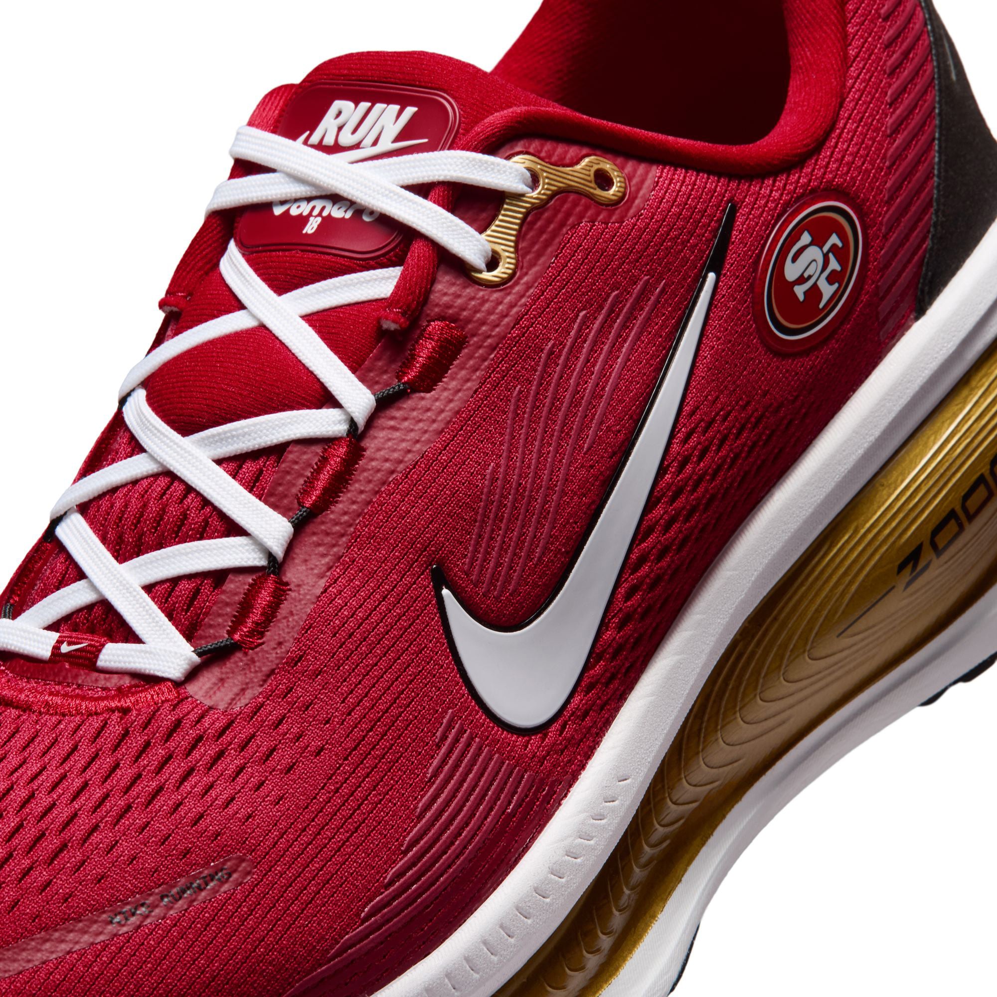 Men's Nike San Francisco 49ers Vomero 18 Running Shoes
