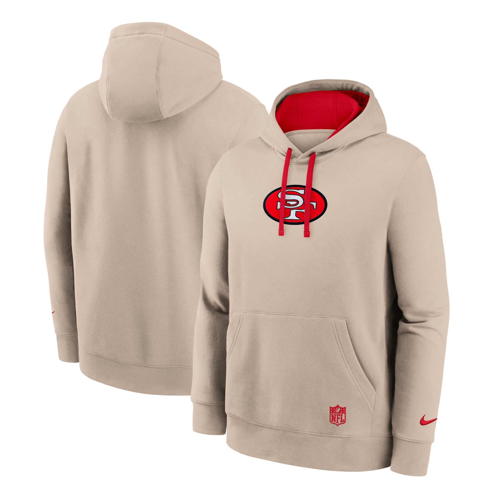 Sweat à capuche Nike Sand San Francisco 49ers Rewind Club pour homme