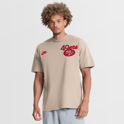 San Francisco 49ers Nike Rewind Max90 T-Shirt - Sand
