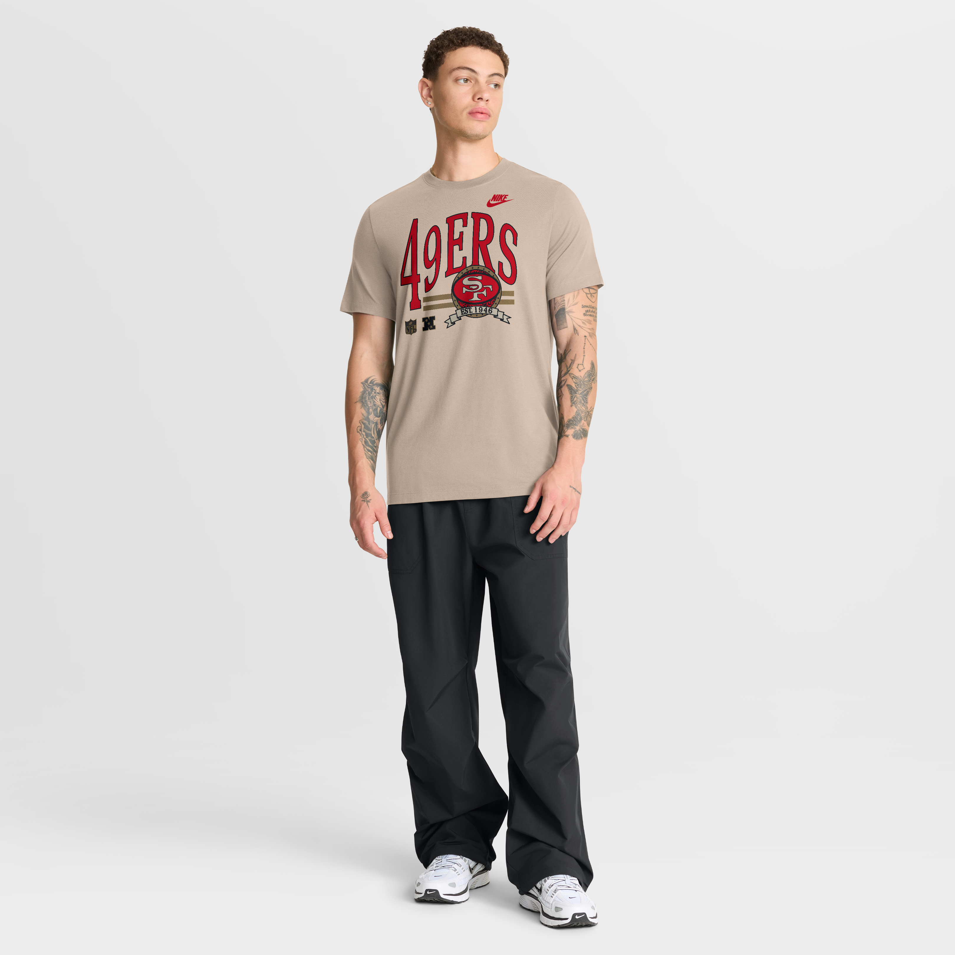 T-shirt Nike Sand San Francisco 49ers Rewind Tri-Blend pour homme