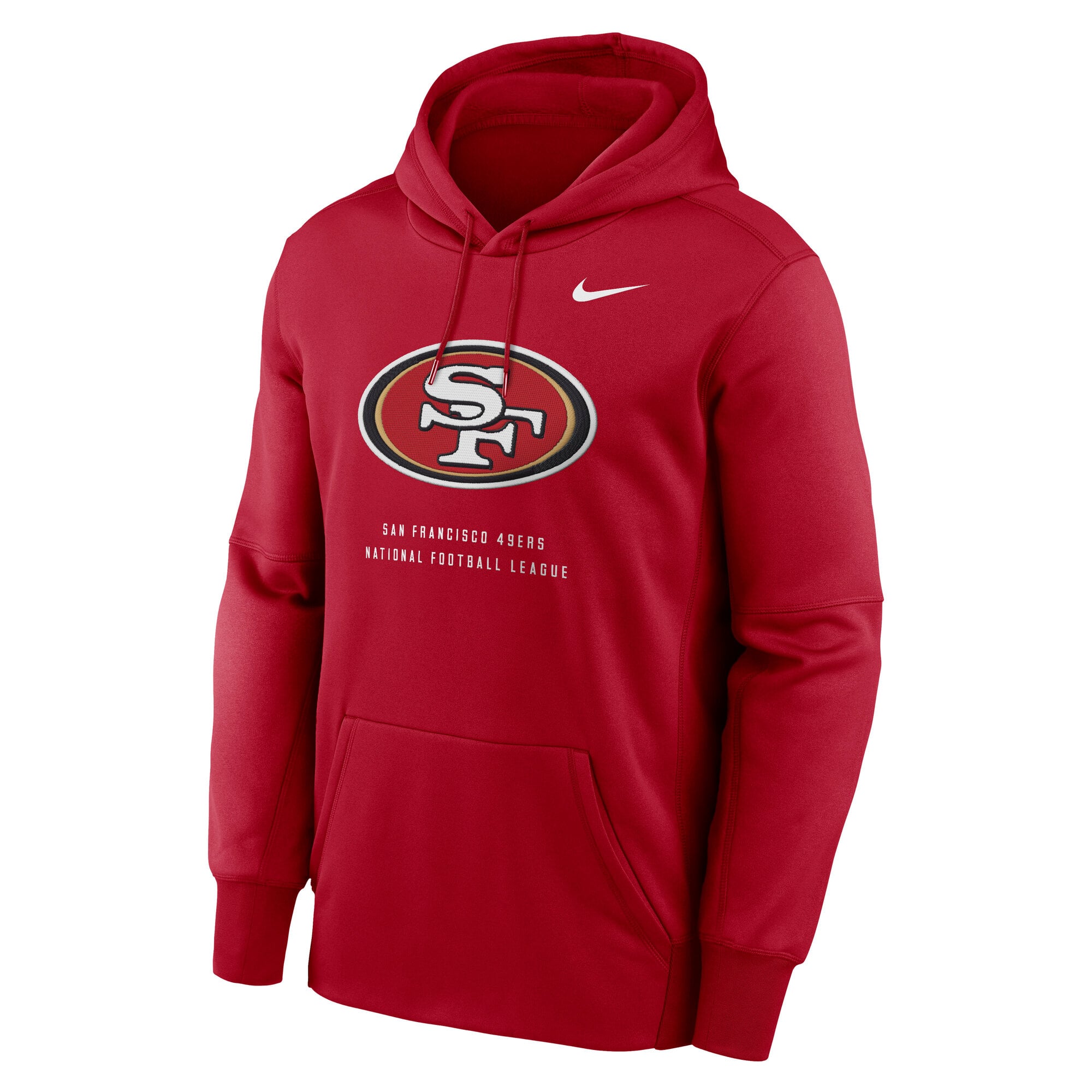 Men's Nike Scarlet San Francisco 49ers Primetime Therma-FIT Hoodie