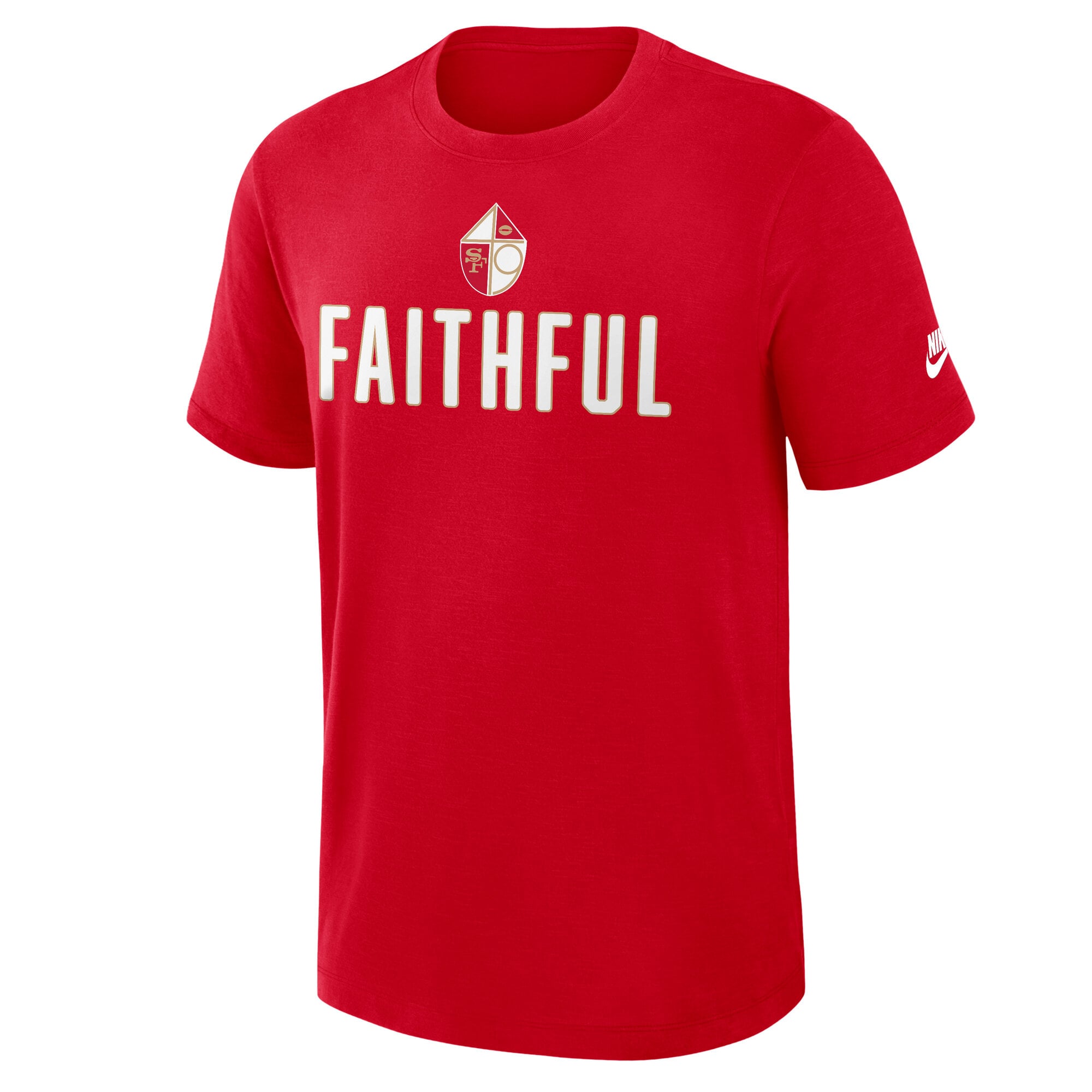T-shirt Nike Scarlet San Francisco 49ers Rewind Slub pour homme