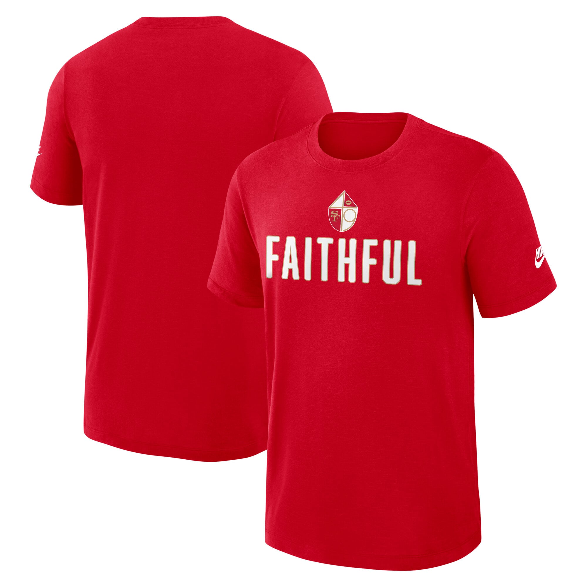 Men's Nike Scarlet San Francisco 49ers Rewind Slub T-Shirt