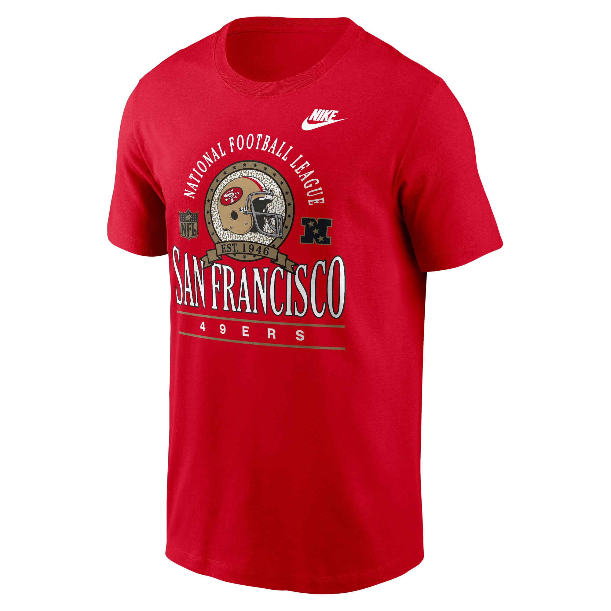 T-shirt en coton essentiel Nike Scarlet San Francisco 49ers Rewind Team Spirit pour homme