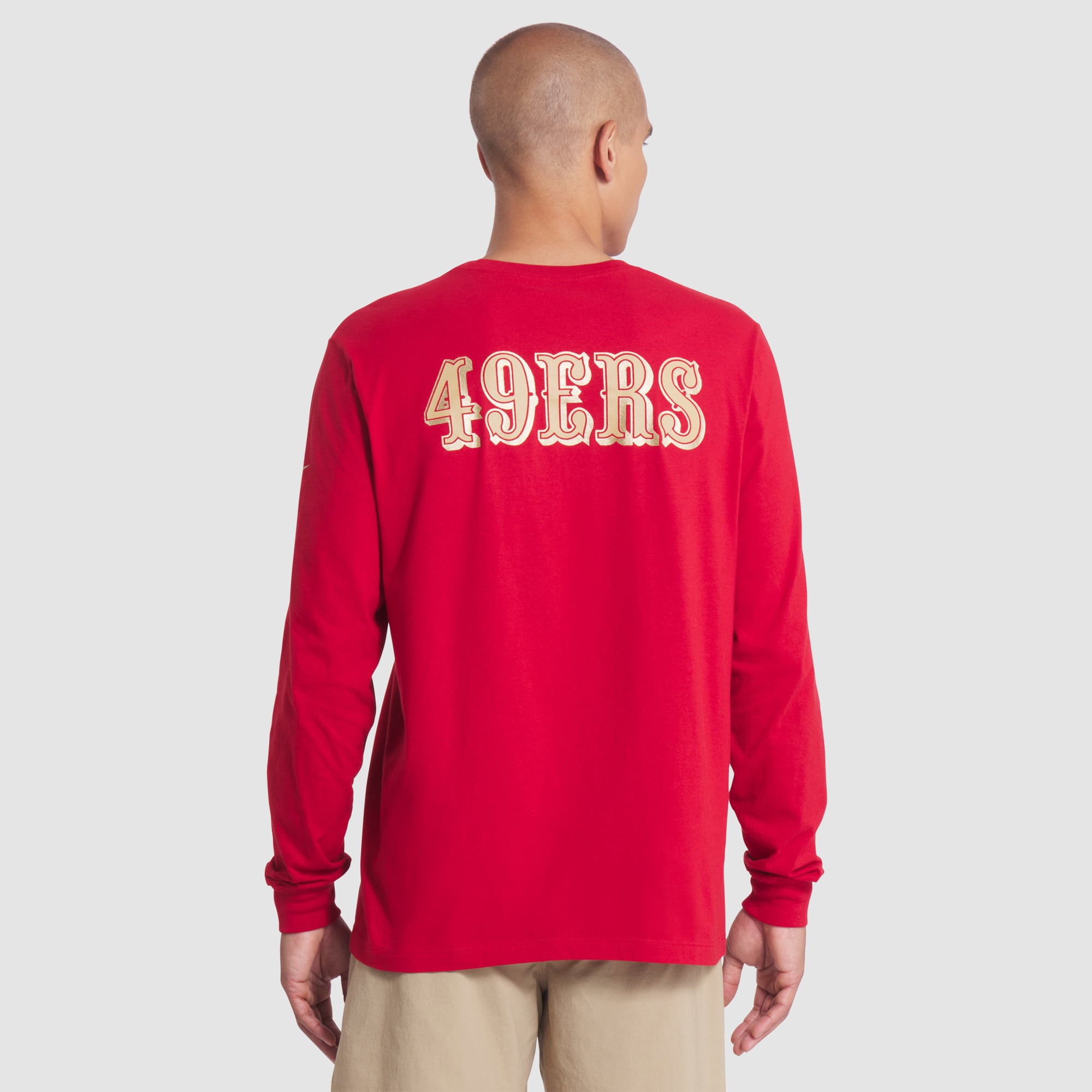 T-shirt à manches longues Nike Scarlet San Francisco 49ers Rivalries Collection Essential pour homme
