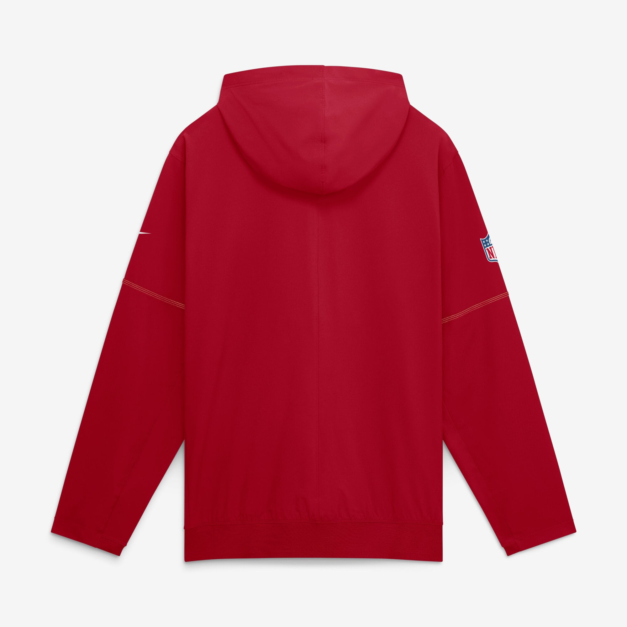 Men's Nike Scarlet San Francisco 49ers Sideline Logo Glory Anorak Half-Zip Hooded Jacket