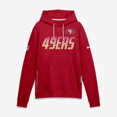 San Francisco 49ers Nike Sideline Standard Issue Dri-FIT Hoodie - Scarlet