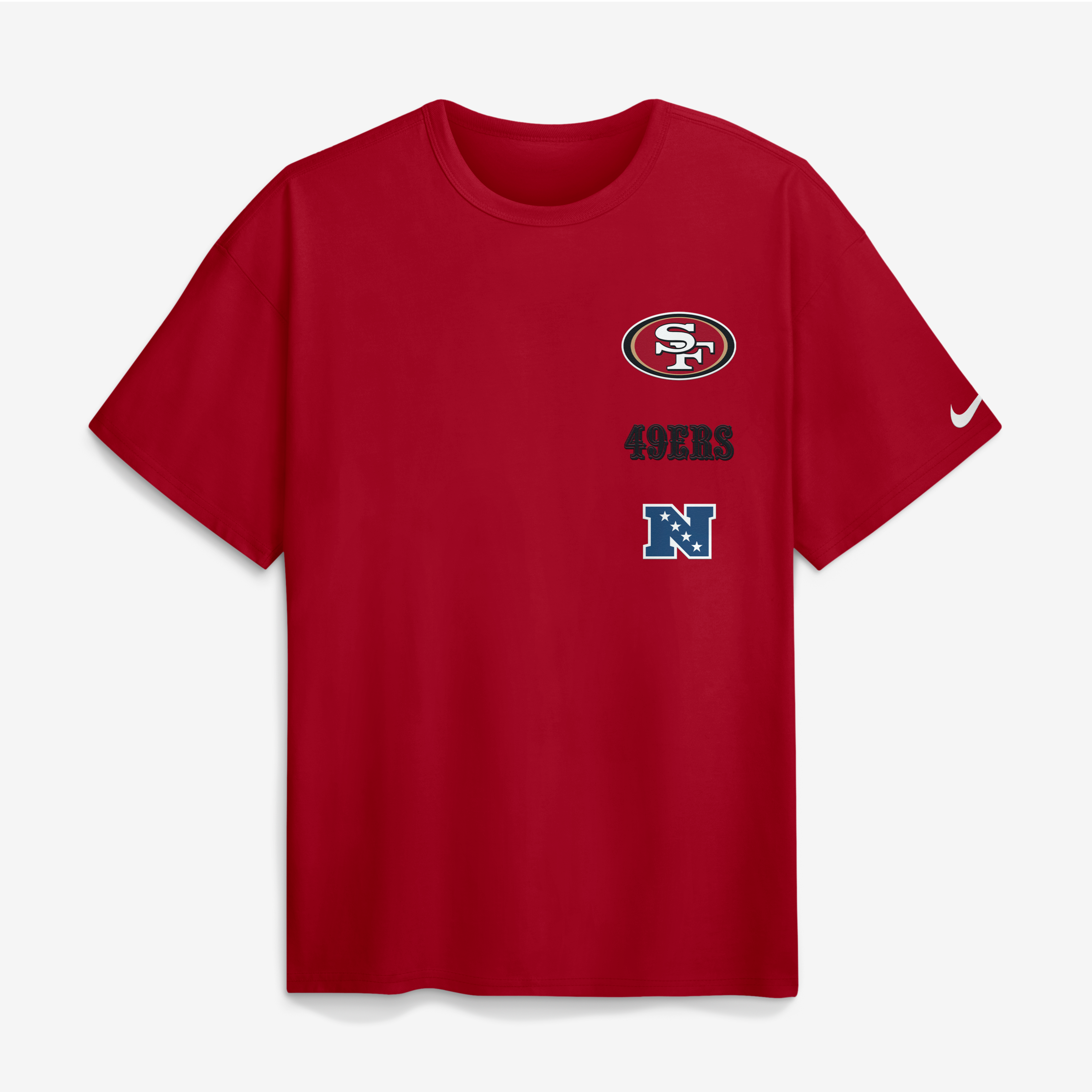 T-shirt Nike Scarlet San Francisco 49ers The Forward Heavyweight Max90 pour homme
