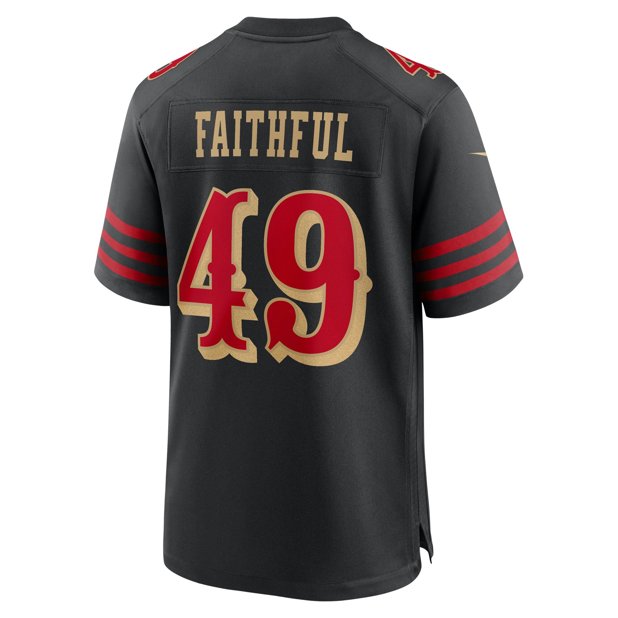 Men's Nike The Faithful Black San Francisco 49ers Rivalries Collection Game Jersey