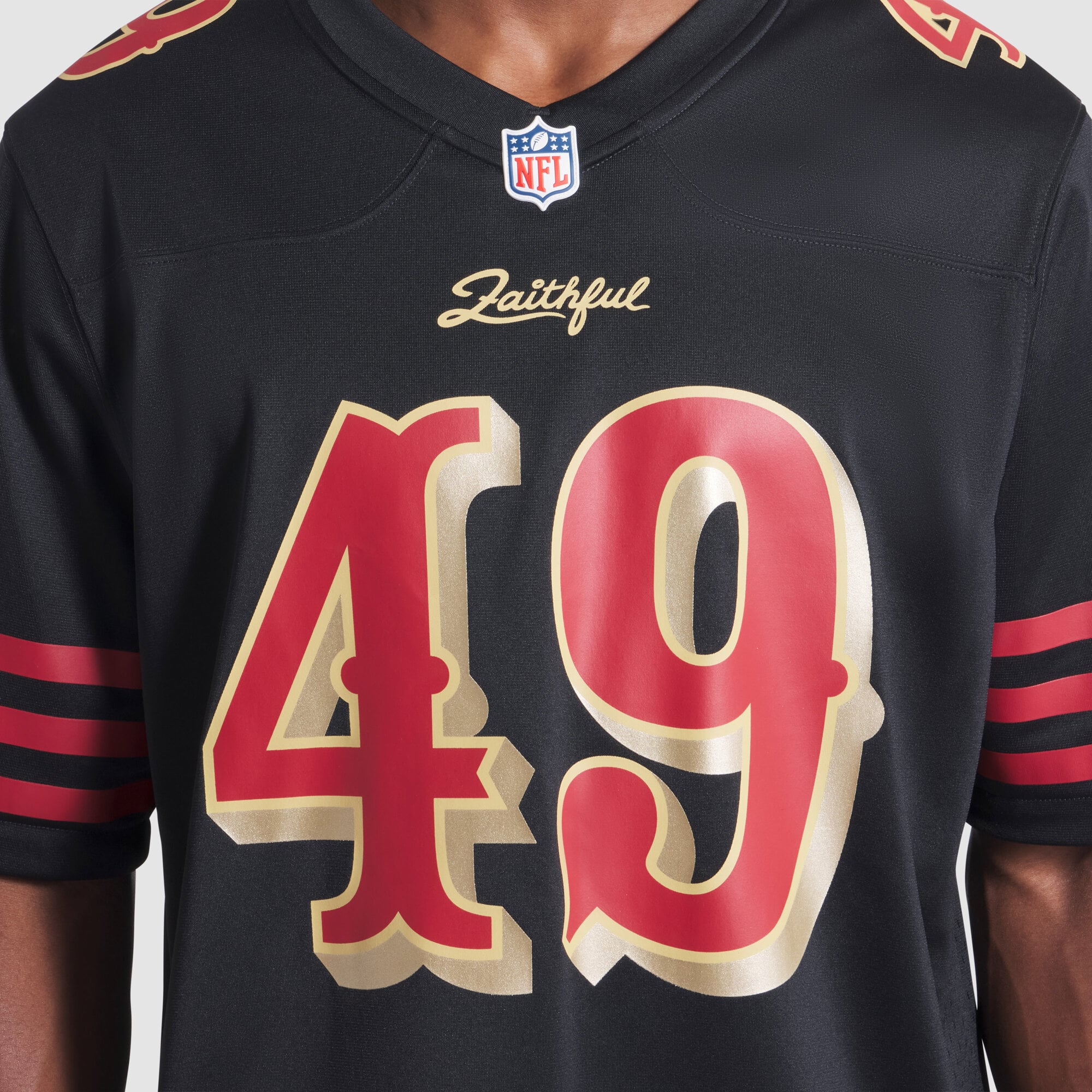 Men's Nike The Faithful Black San Francisco 49ers Rivalries Collection Game Jersey