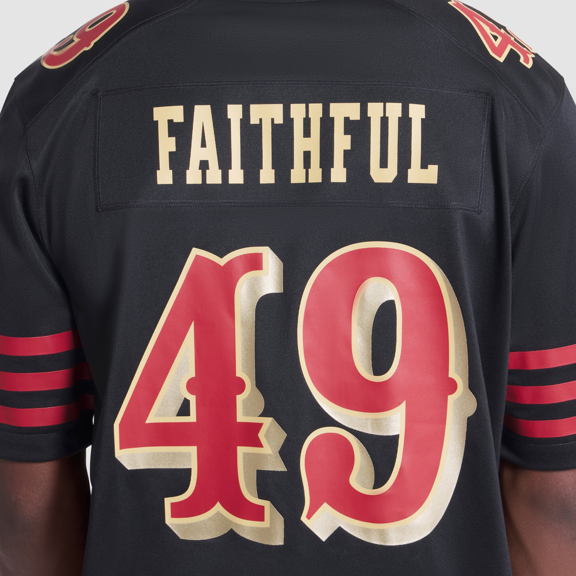 Men's Nike The Faithful Black San Francisco 49ers Rivalries Collection Game Jersey