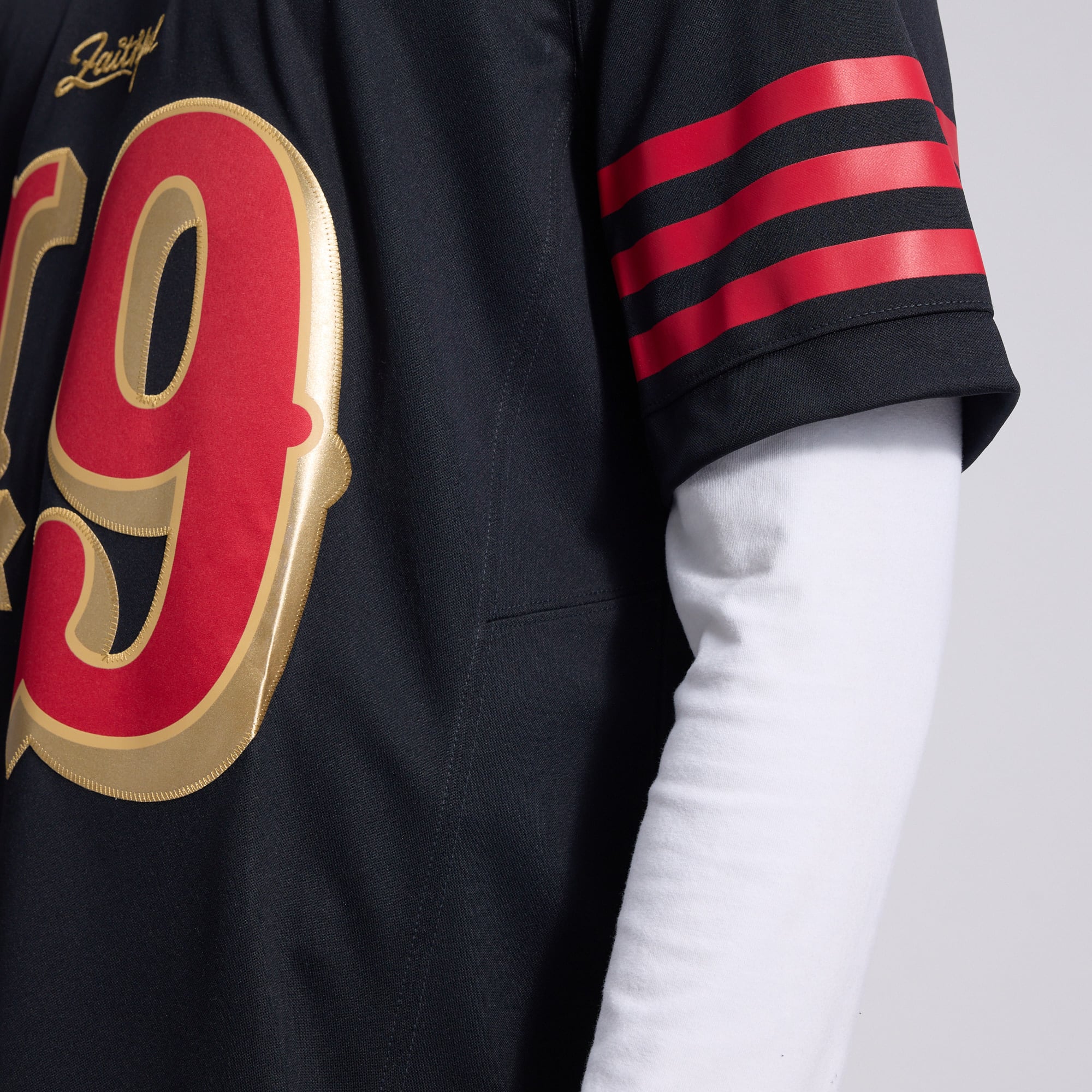 Men's Nike The Faithful Black San Francisco 49ers Rivalries Collection Stitched Limited Jersey