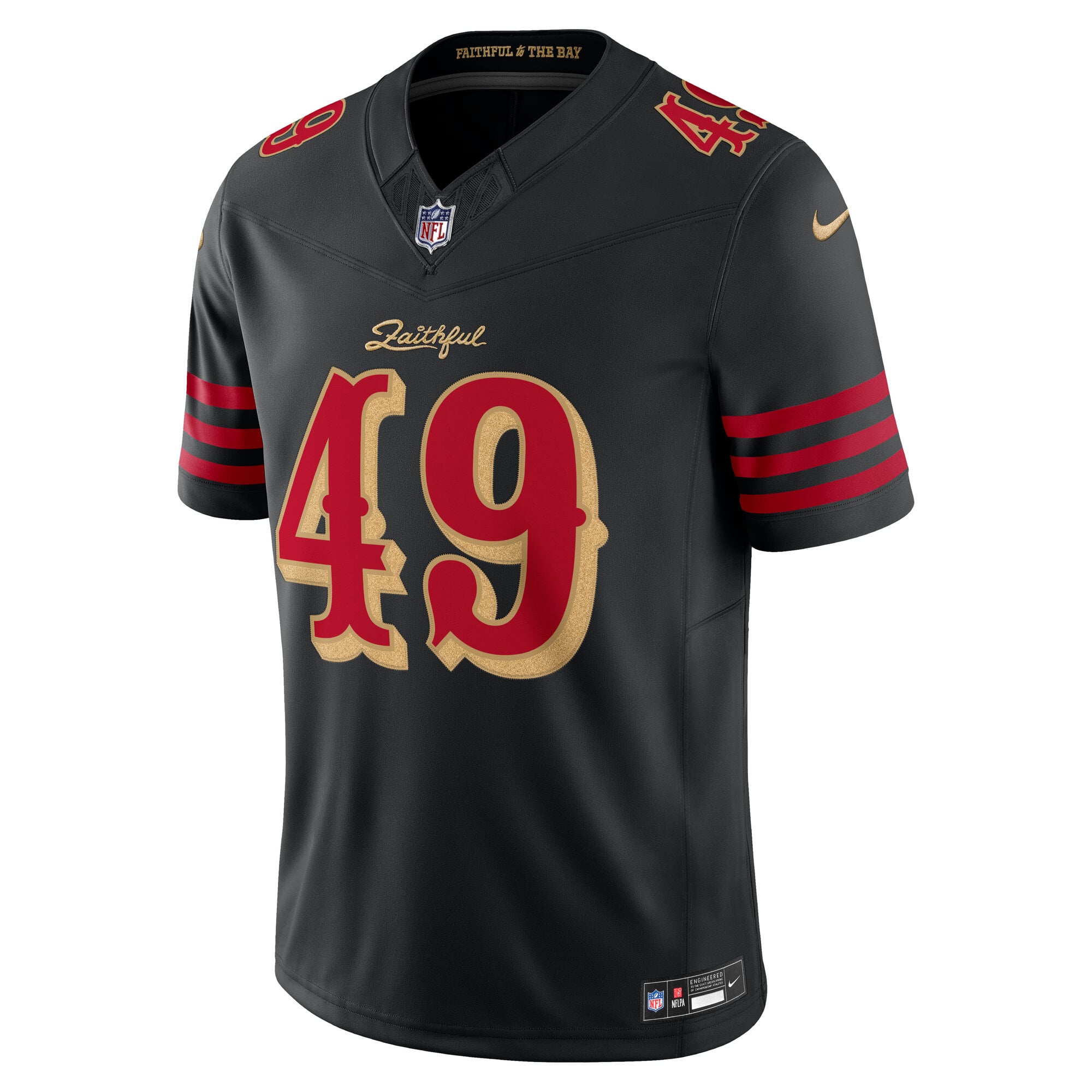 Men's Nike The Faithful Black San Francisco 49ers Rivalries Collection Stitched Limited Jersey