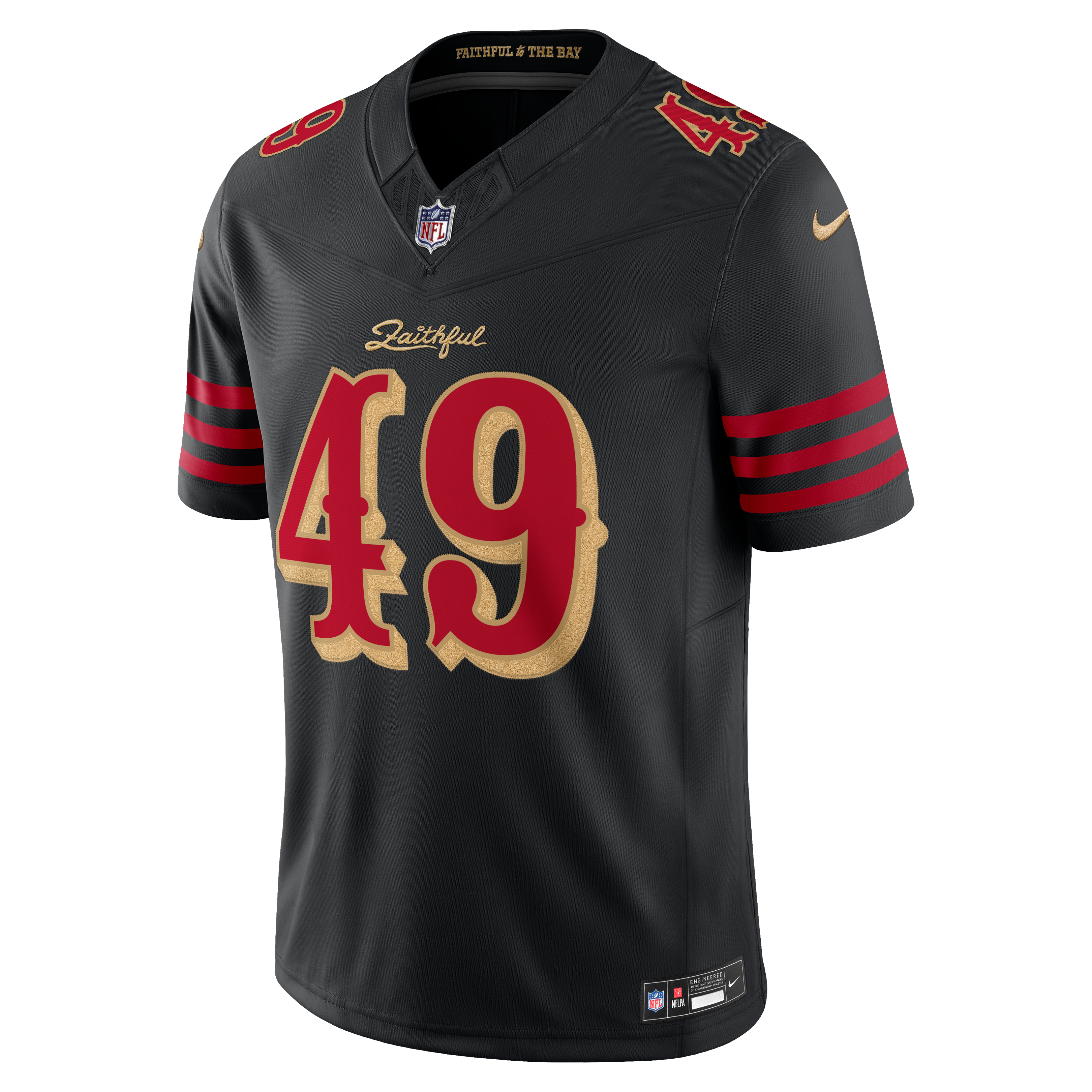 Men's Nike The Faithful Black San Francisco 49ers Rivalries Collection Stitched Limited Jersey
