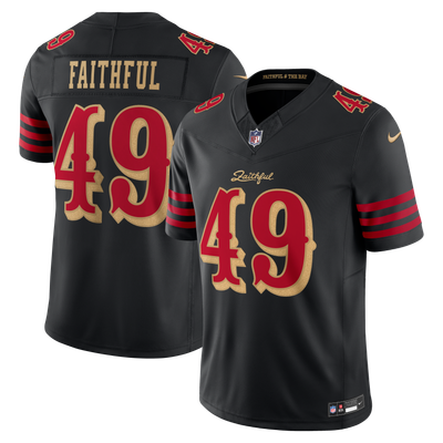 The Faithful San Francisco 49ers Nike Rivalries Collection Stitched Limited Jersey - Black