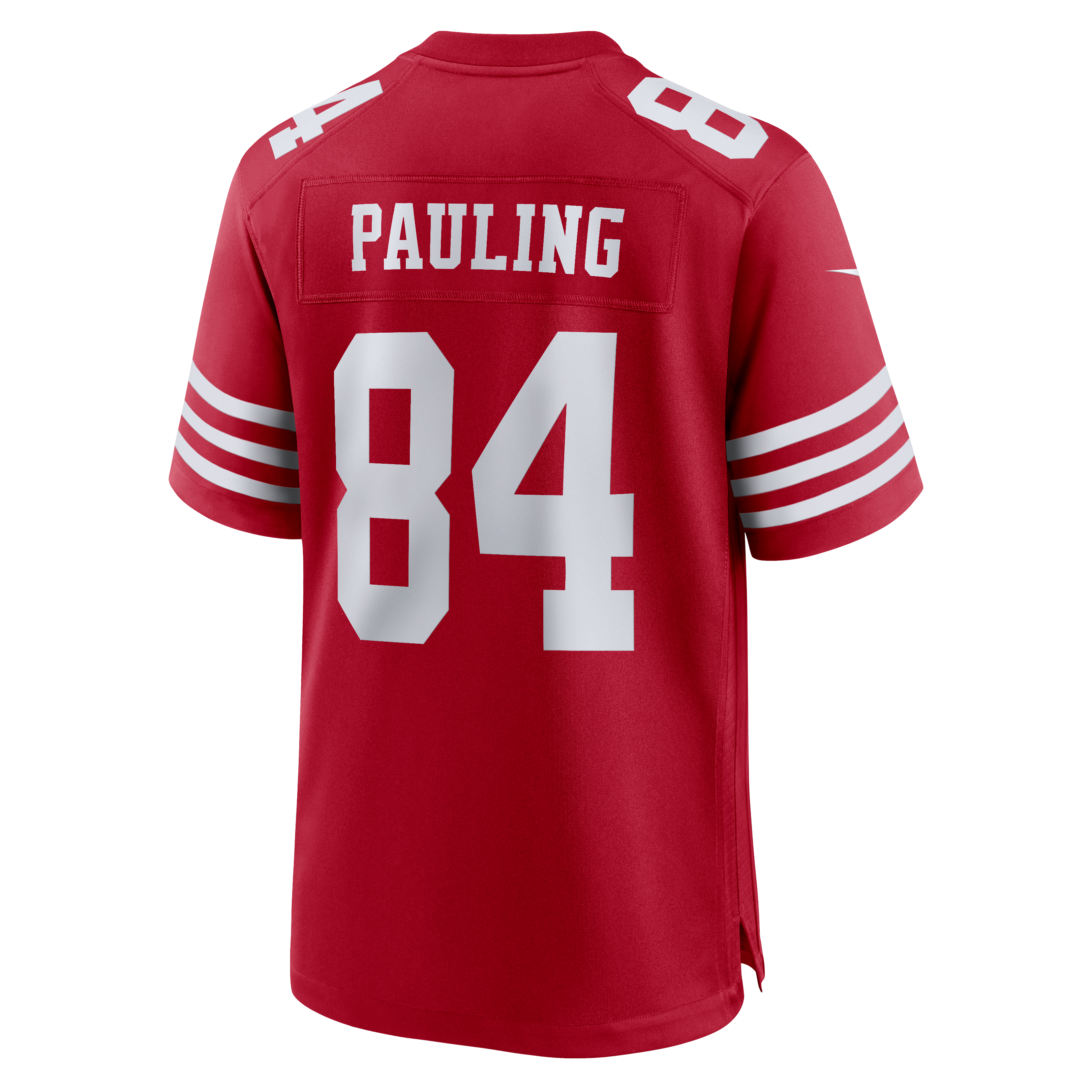 Maillot de match Nike Will Pauling rouge écarlate des 49ers San Francisco pour homme