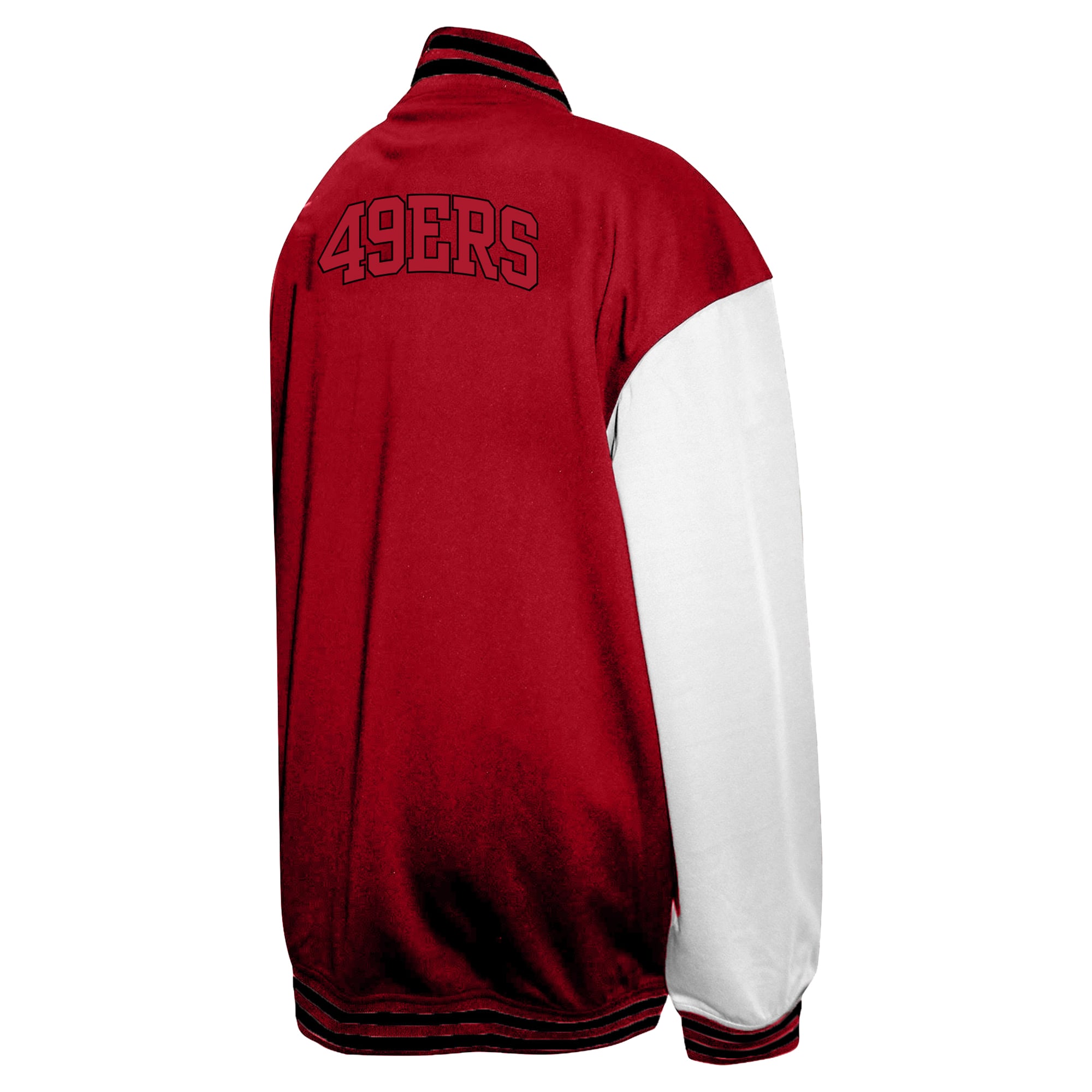 Men's Profile Scarlet San Francisco 49ers Big & Tall Full-Snap Varsity Jacket