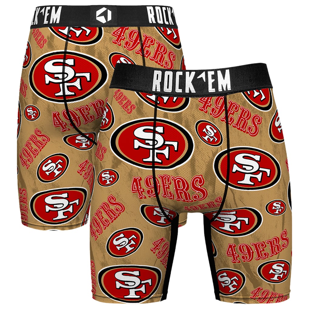 San Francisco 49ers Rock Em Logo Boxer Briefs - Scarlet