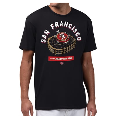  San Francisco 49ers Starter 2026 NFL Mexico City Game Stadium Graphic T-Shirt - Black
