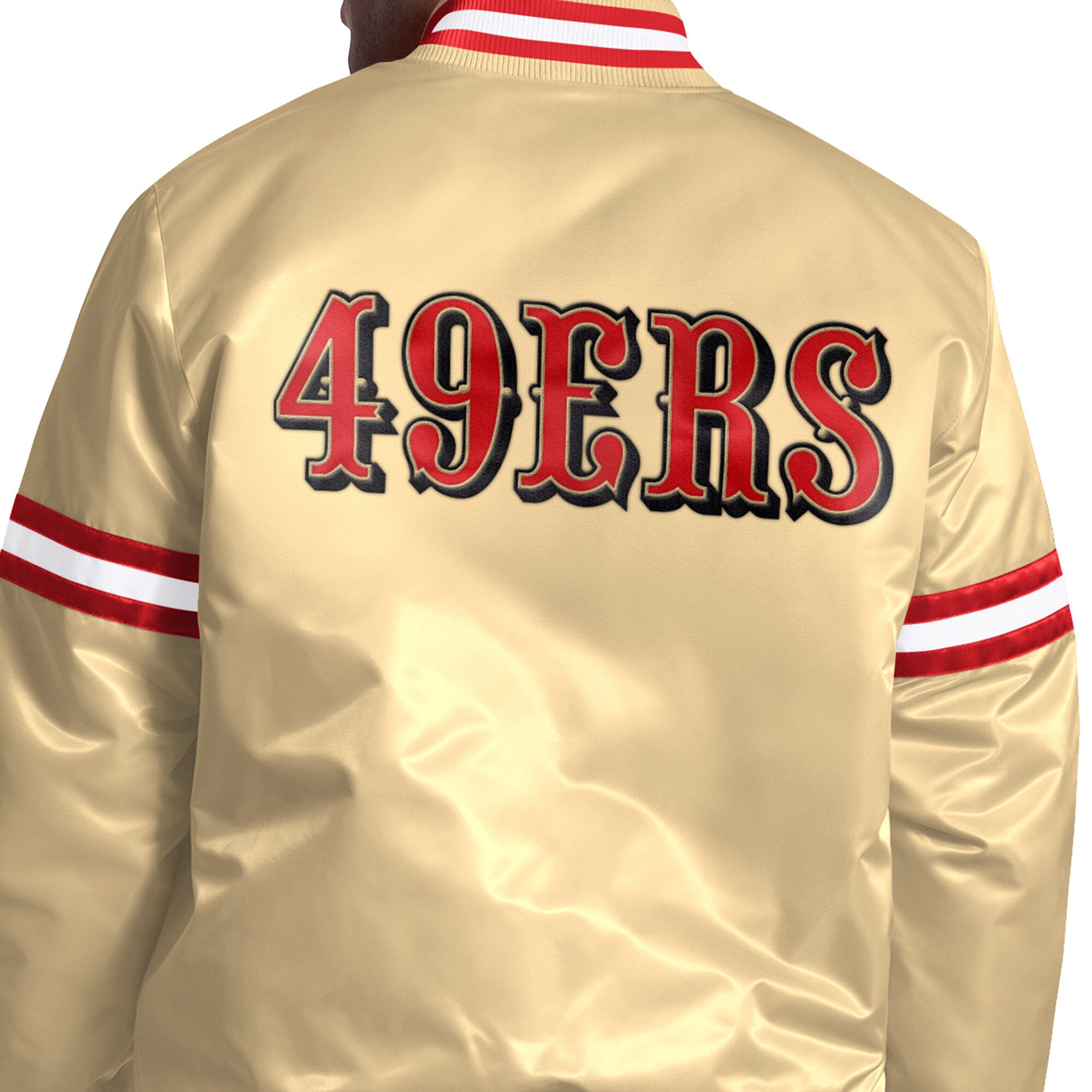 Veste universitaire Starter Gold San Francisco 49ers Courtside II à logo alternatif pour homme