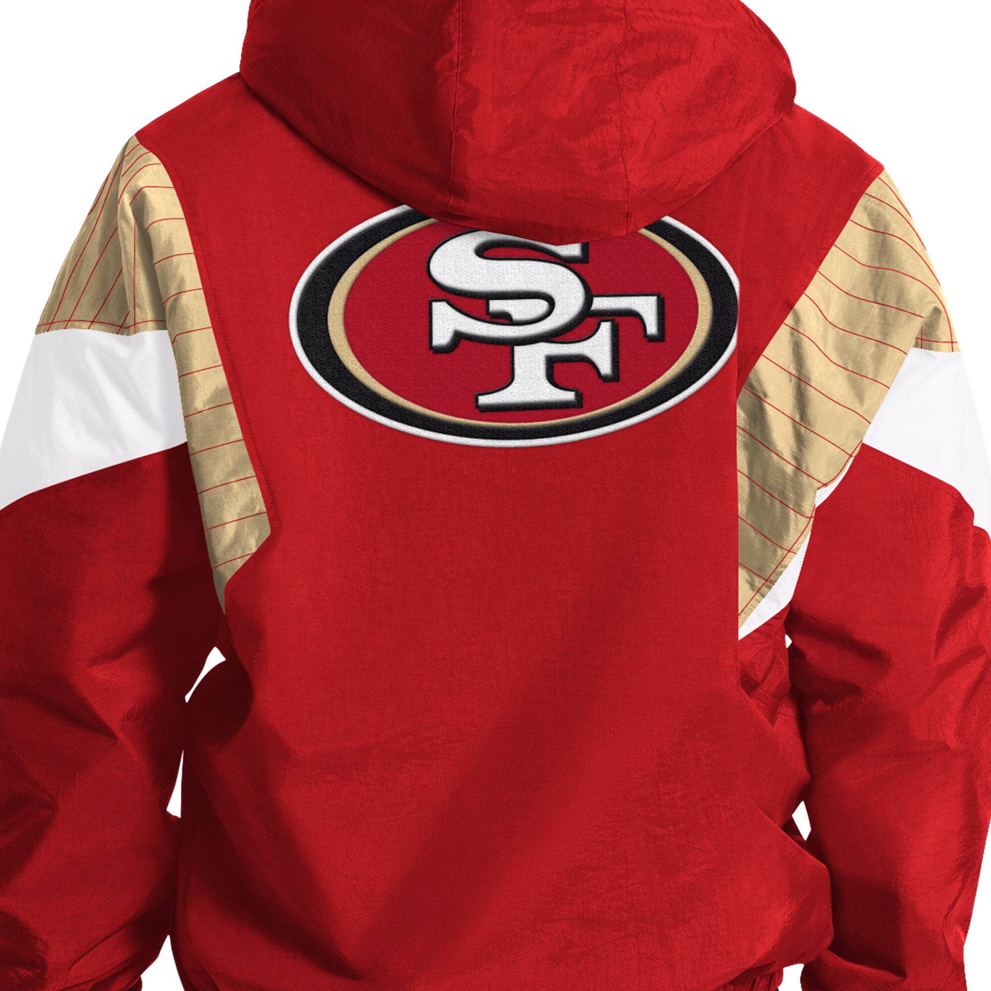 Veste à capuche demi-zip Starter Scarlet San Francisco 49ers pour homme